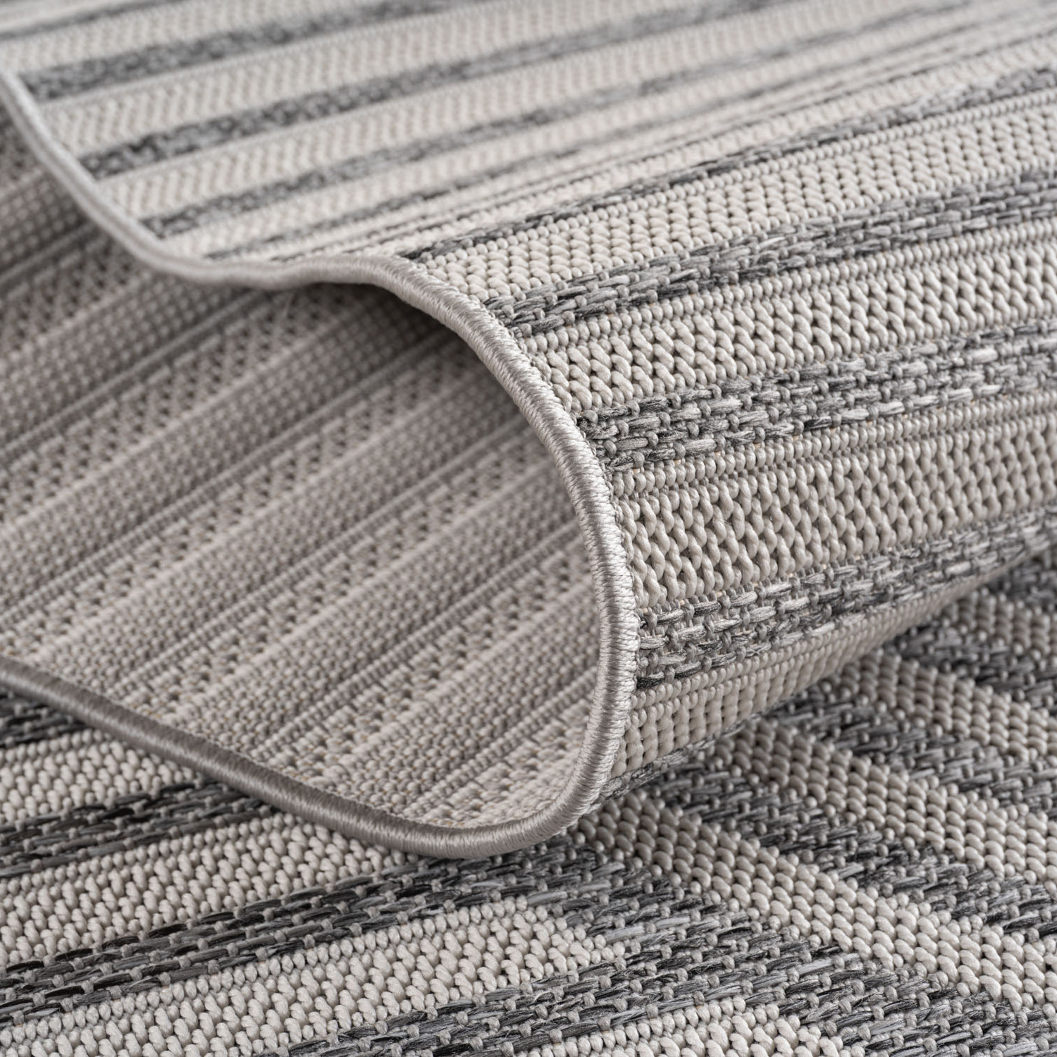 Outdoorteppich Desert 1301 Polypropylen Grau 80 x 150 cm