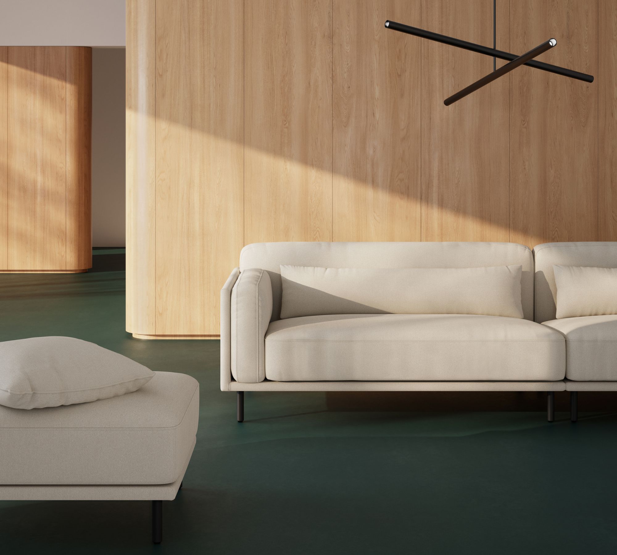 Harvey Sofa 4-Sitzer Mark Sand