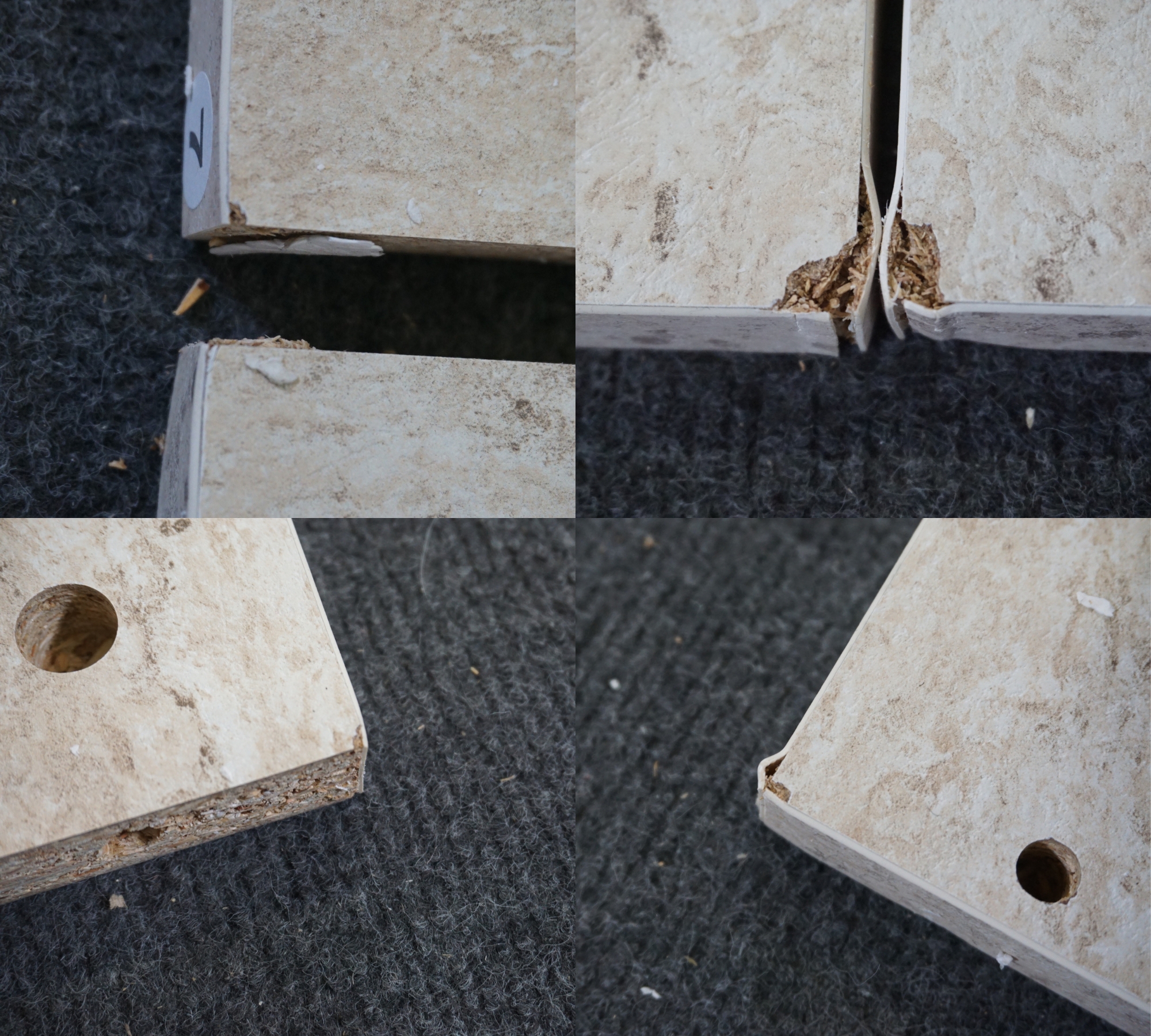 Beliz Lowboard Wood Veneer Travertine