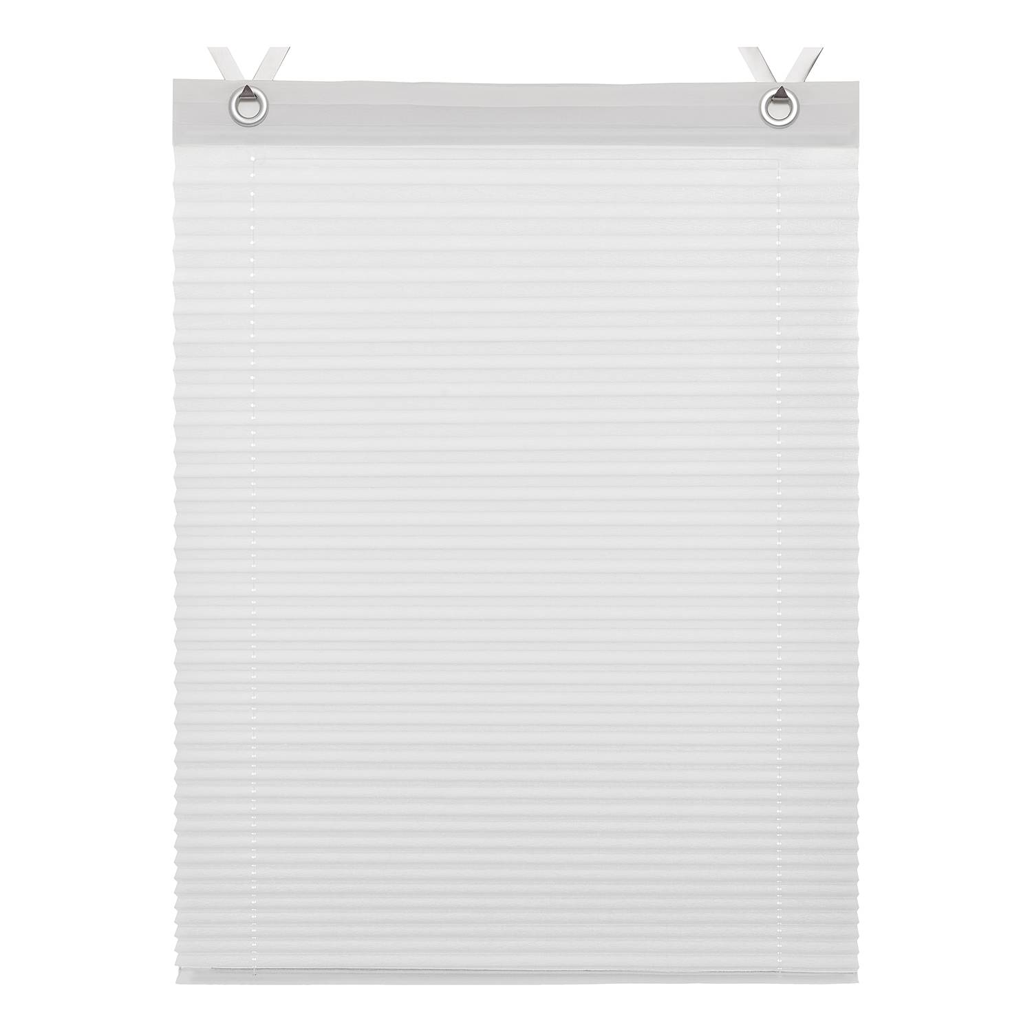 Raffrollo Olbia Webstoff Weiß 40 x 125 cm