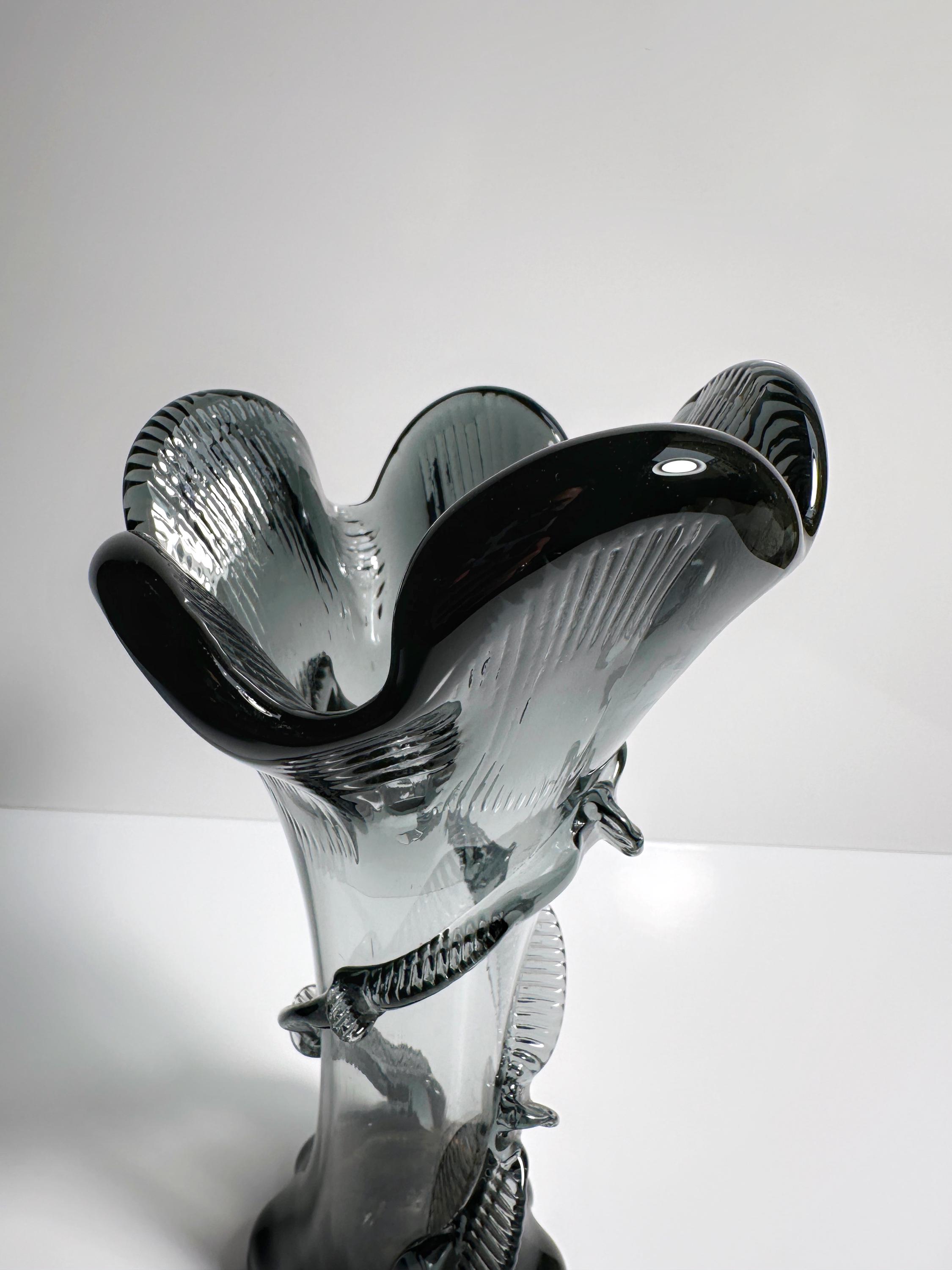 Vintage Art Nouveau Vase Glass 1900s