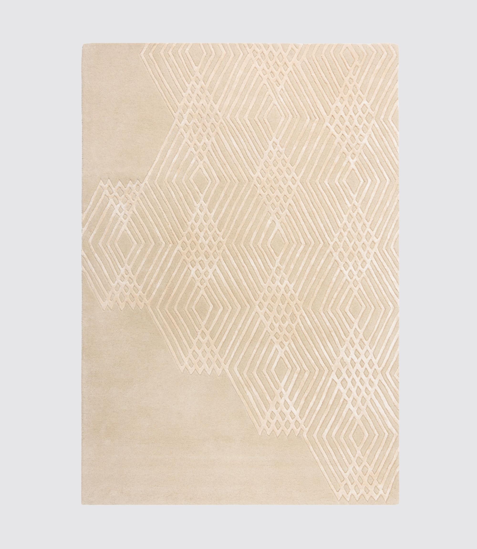 Wollmischteppich Architect Diamonds Natur 120x170