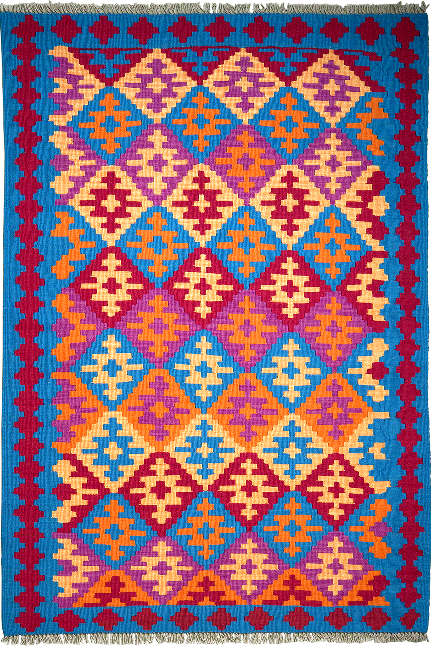 Kilim Gashgai Teppich Mehrfarbig