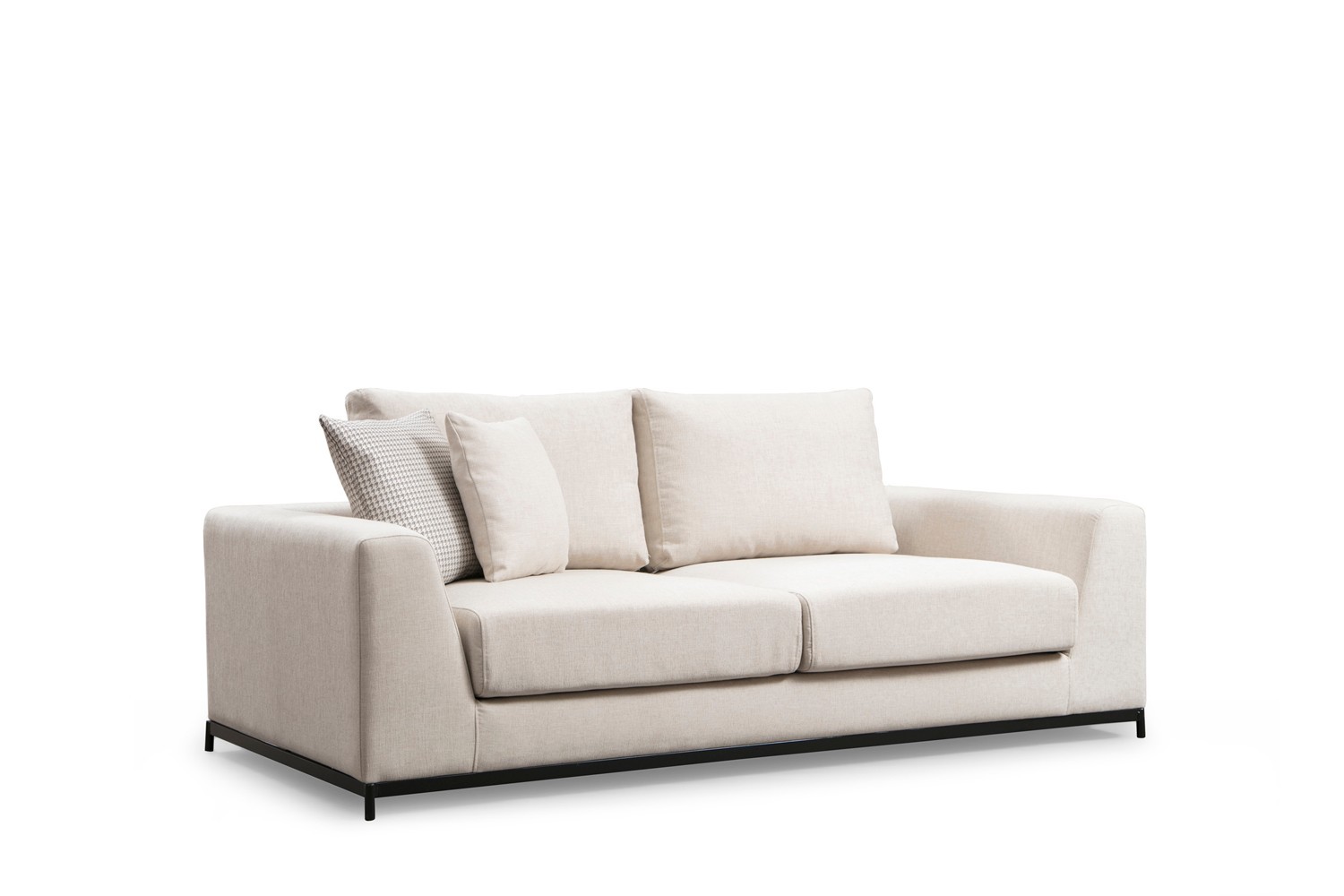 Line 2-Sitzer Sofa Creme