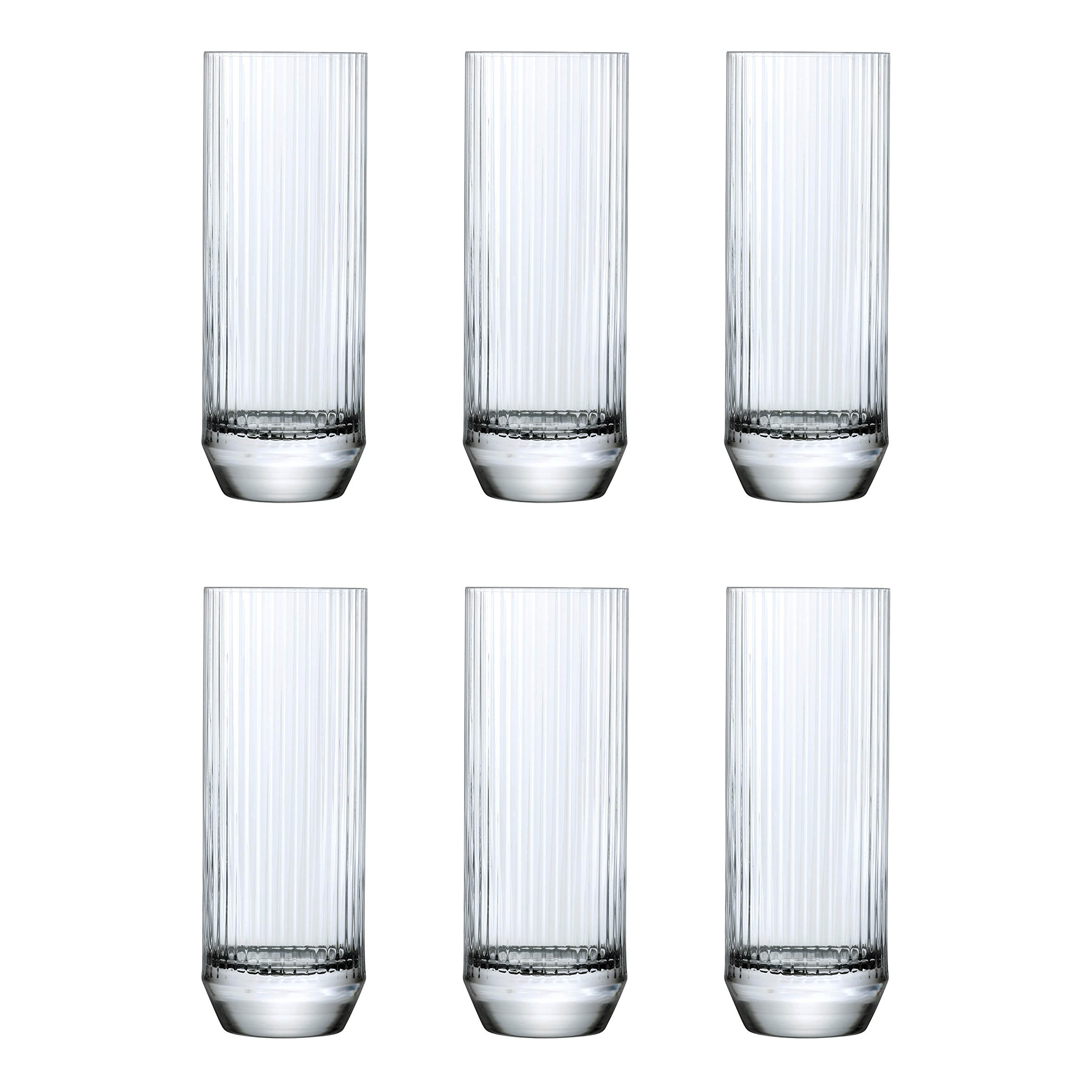 Cocktail Glass Big Top Set of 6 Glass Transparent