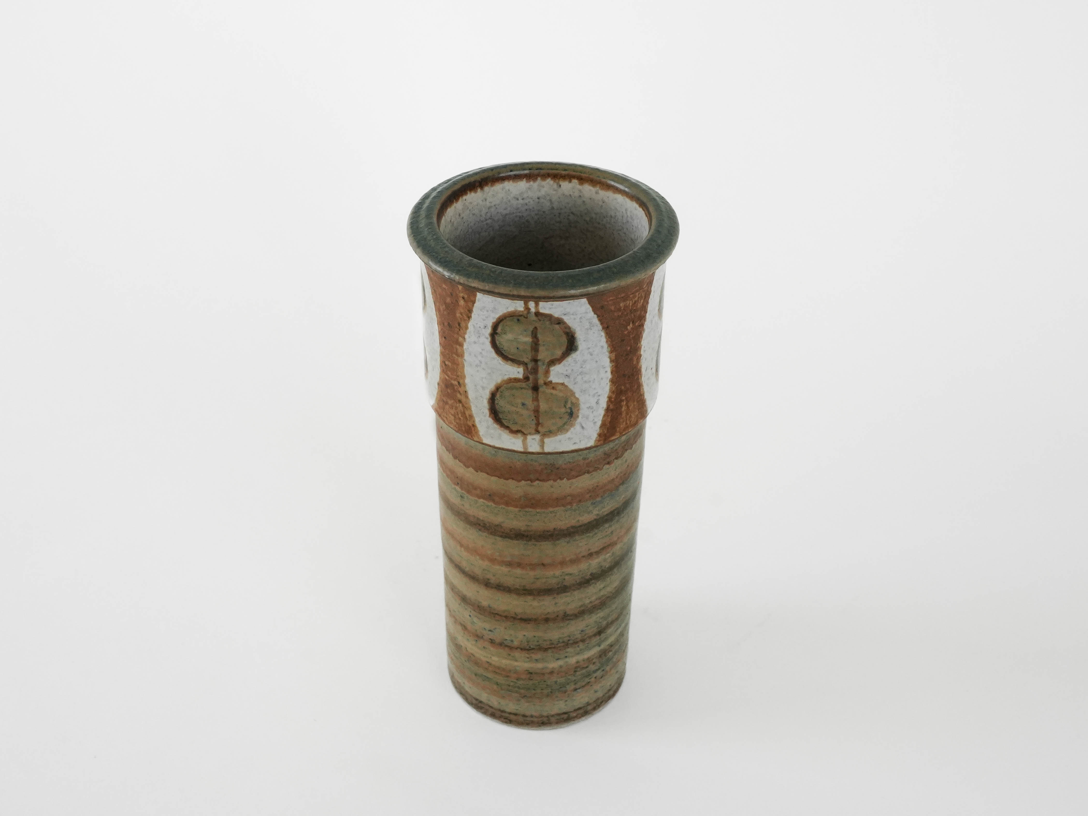 Vase Keramik Braun 