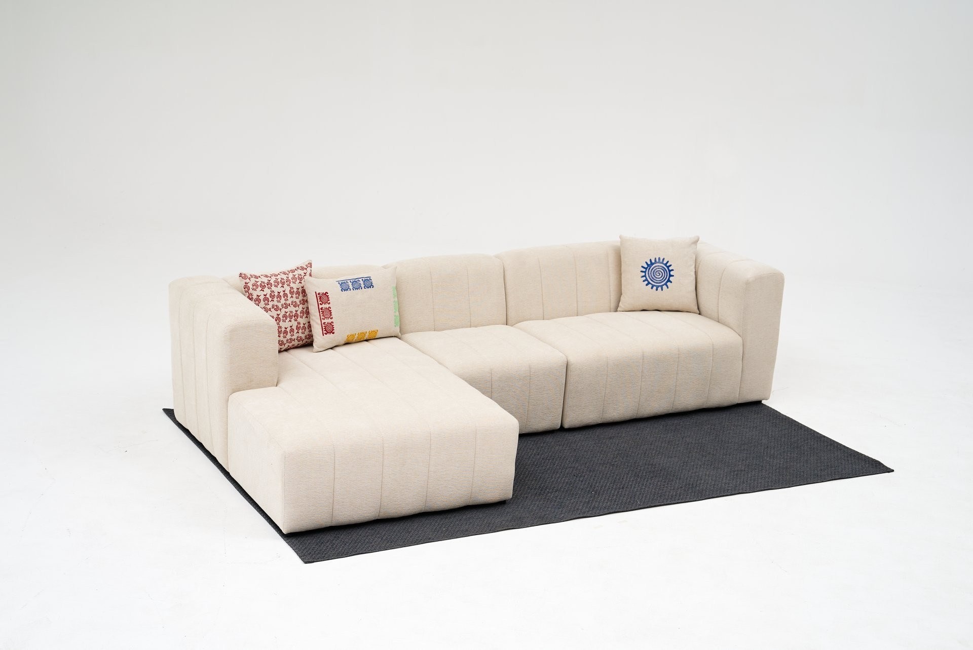 Beyza Sofa Récamiere Links Creme