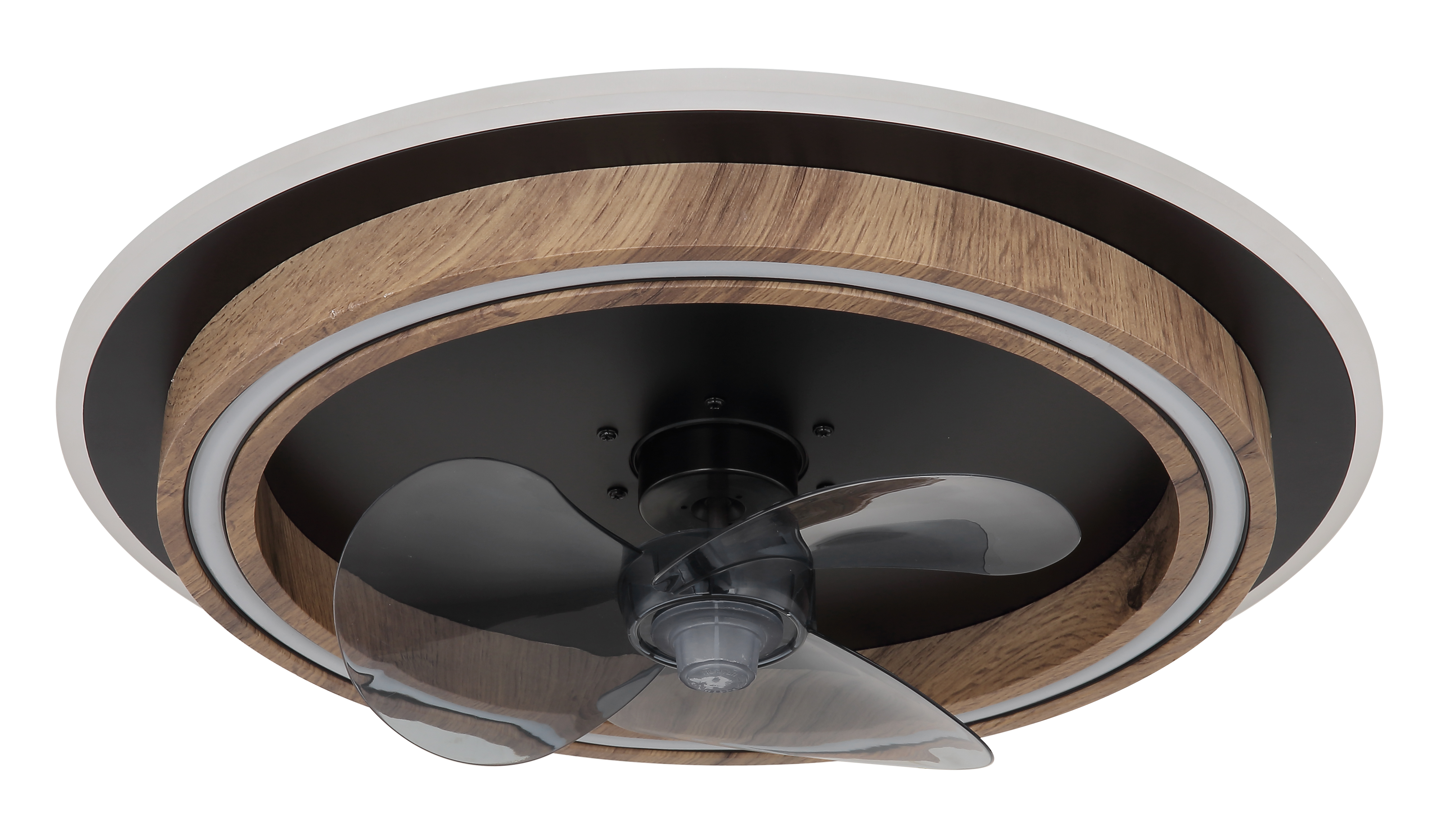 Bozan LED-Deckenventilator Acrylglas Eisen 1-Flammig