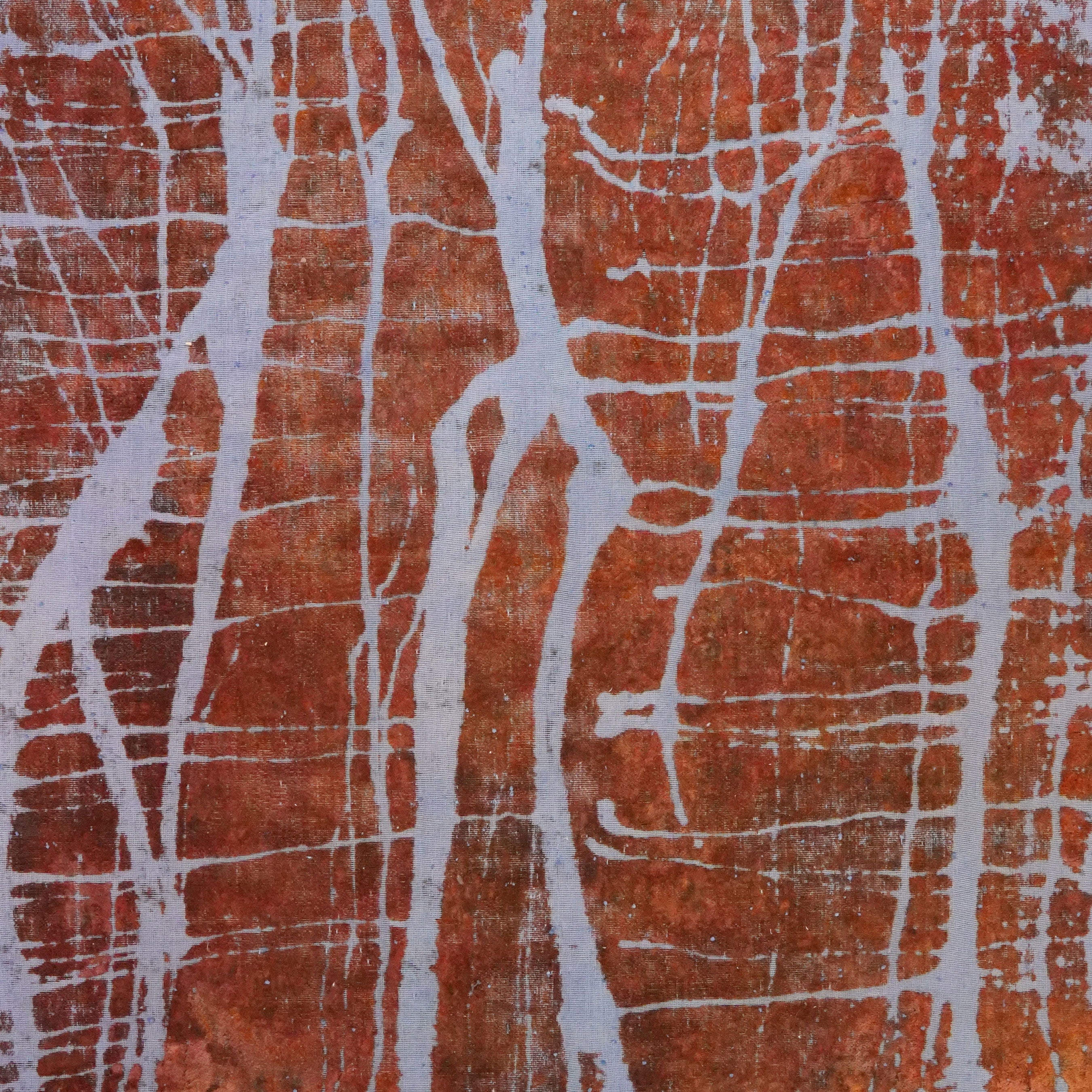 Vintage Teppich Wolle Mehrfarbig