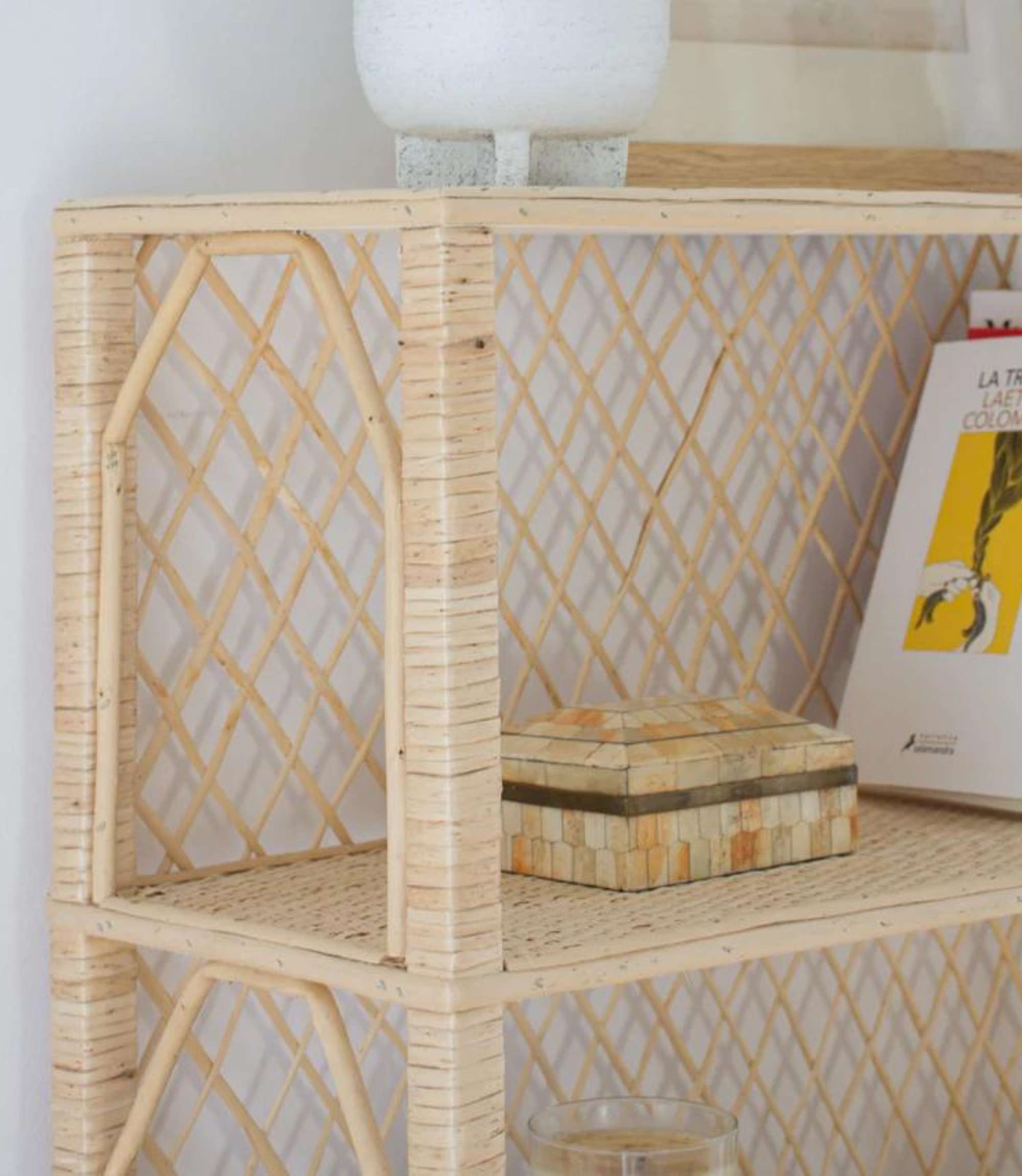 Nicia Bücherregal Korbgeflecht Natur