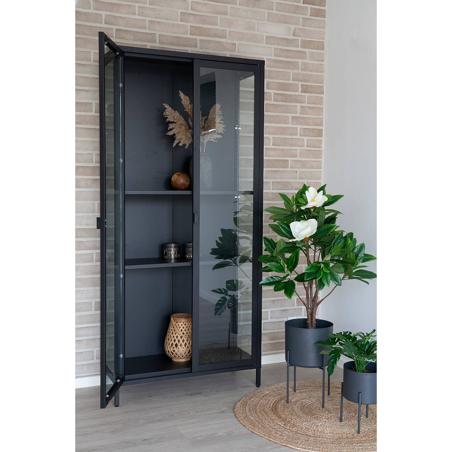 Kurzflorteppich Bombay I Jute Beige Ø 90cm