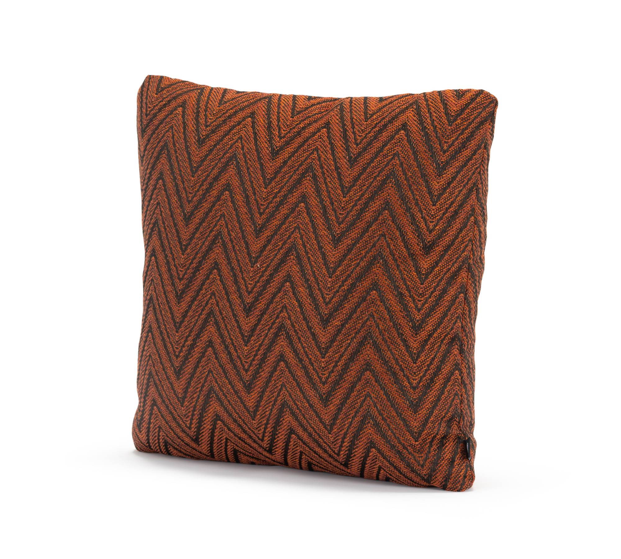 Inez Kissen Danilo Zigzag Burnt Mocca mit Entenfederfüllung