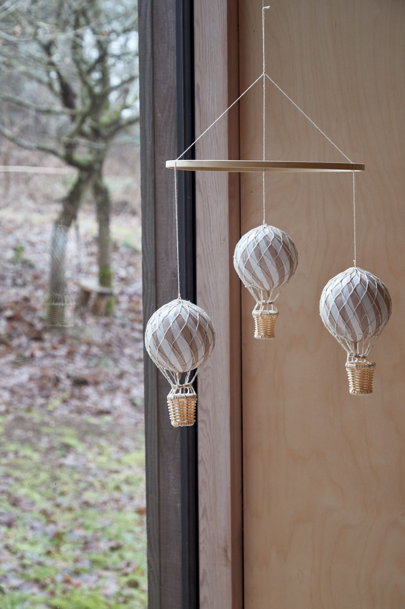 Hot air balloon mobile Recycled plastic Bamboo Frappé