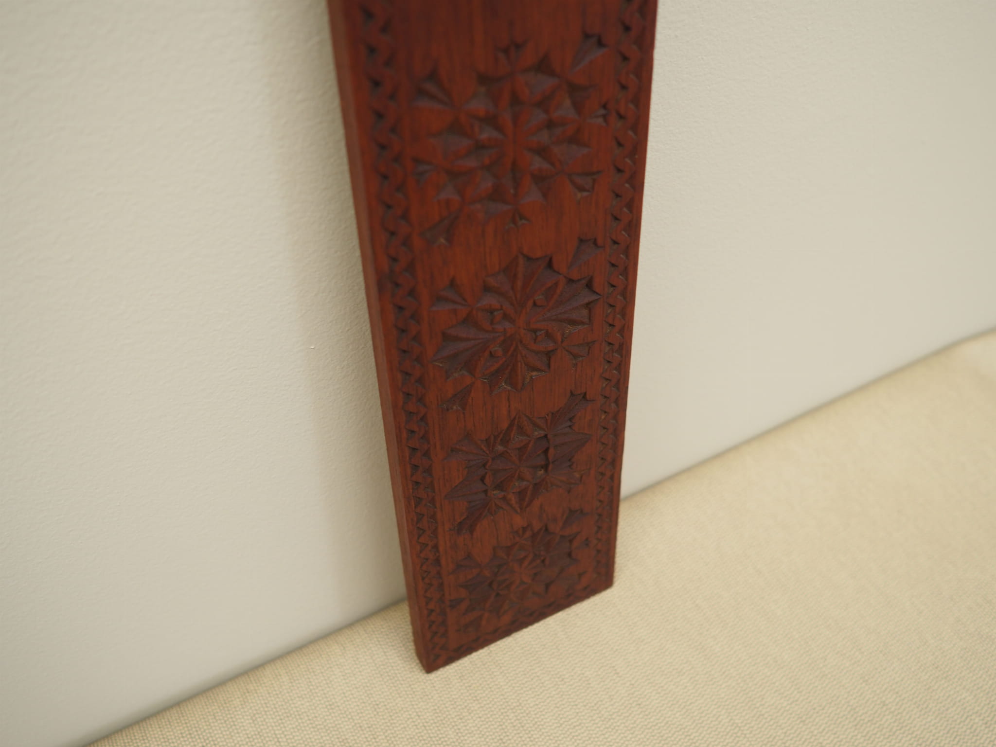 Vintage wall decoration wood brown 1970s