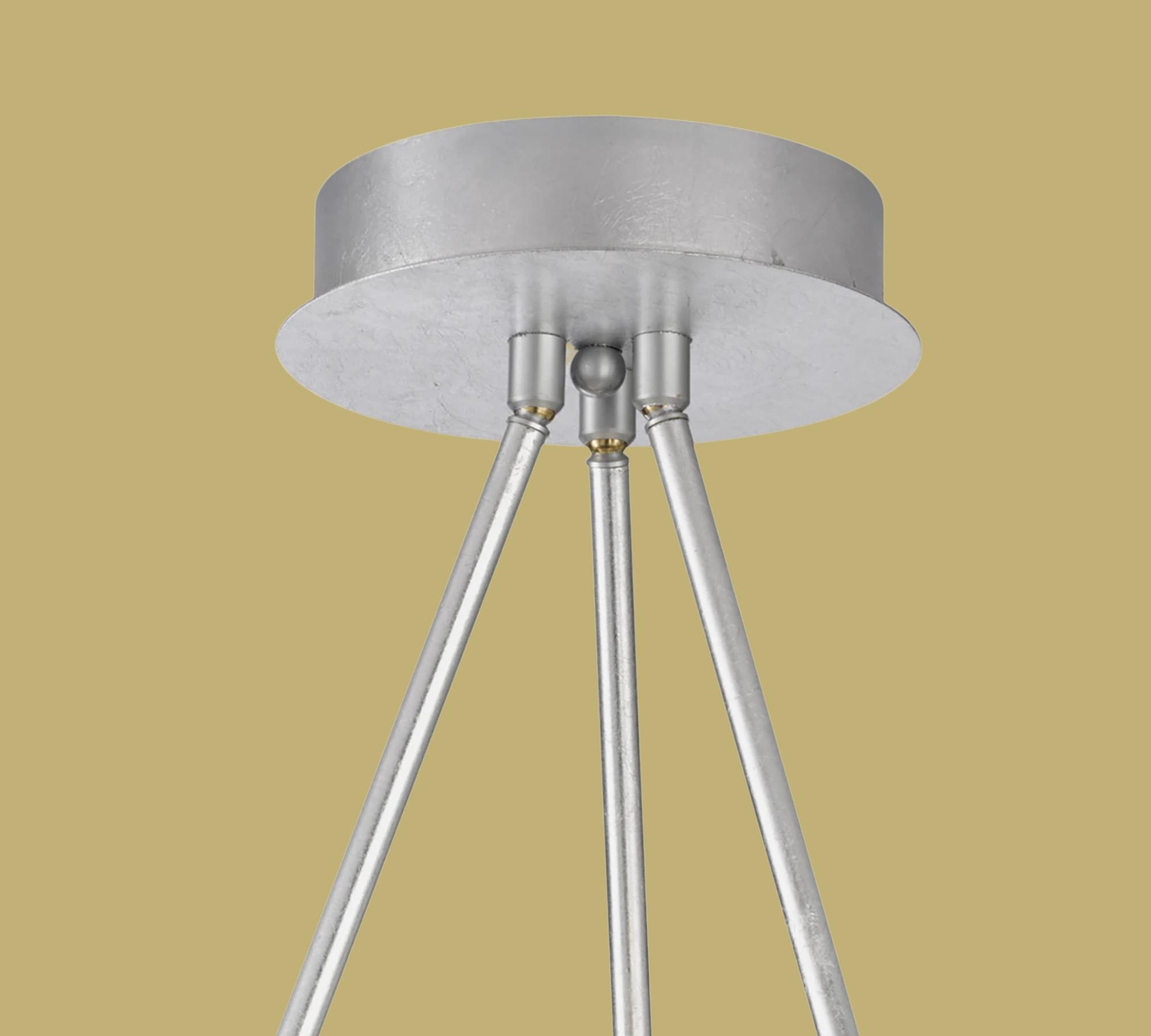 3-Flammige LED Pendelleuchte im geschwungenen Design