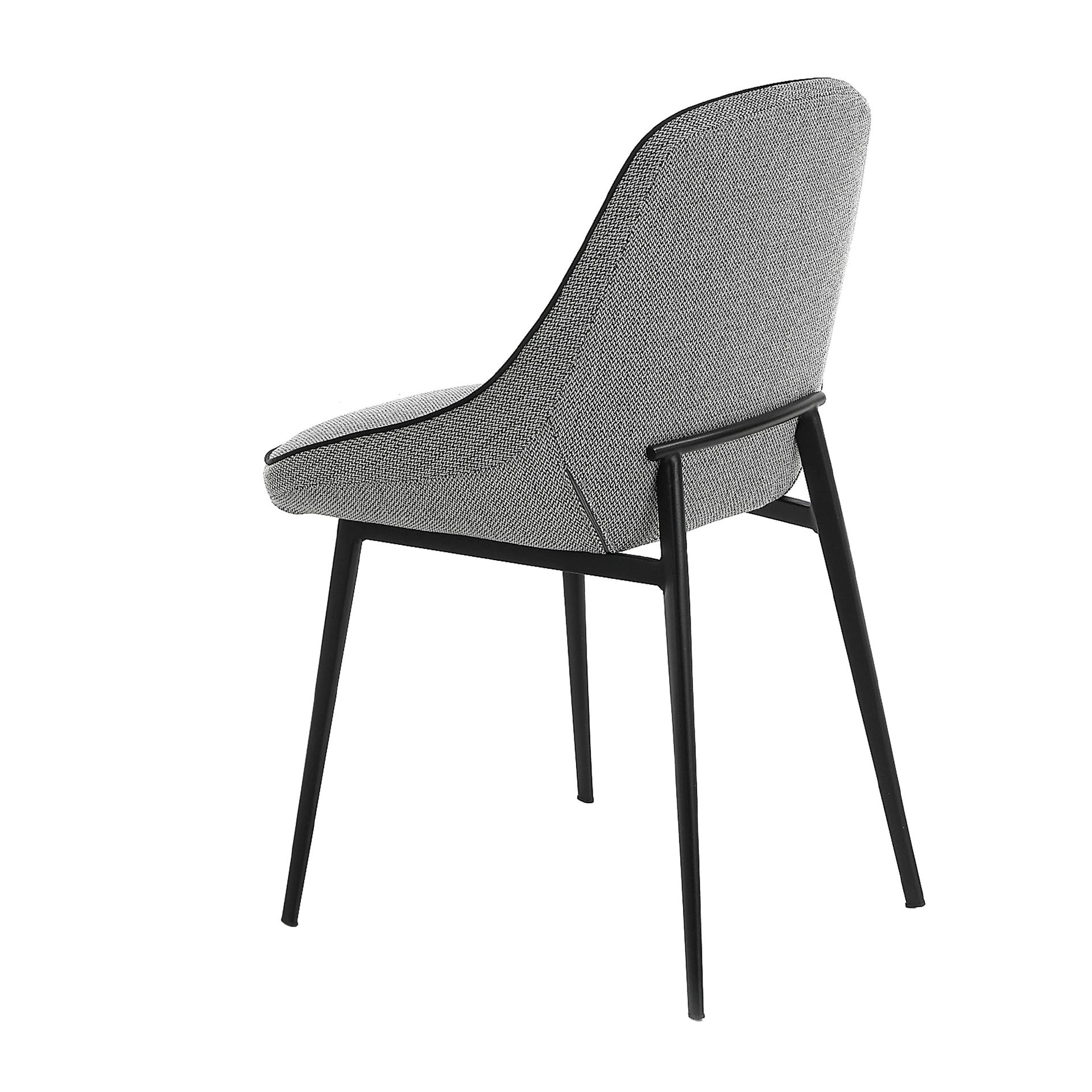 Dining chair textile gray