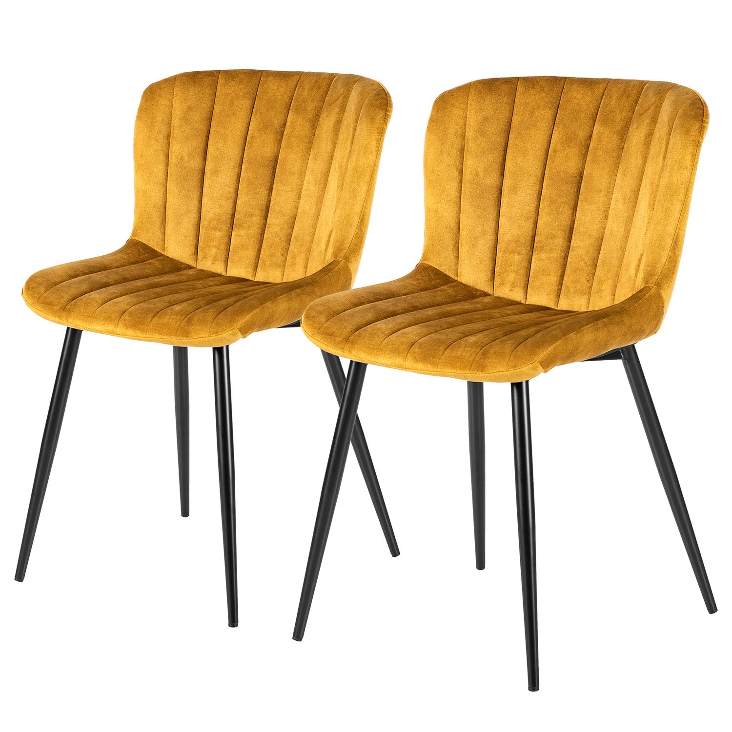 2x Esszimmerstuhl Pavilly (Goldgelb