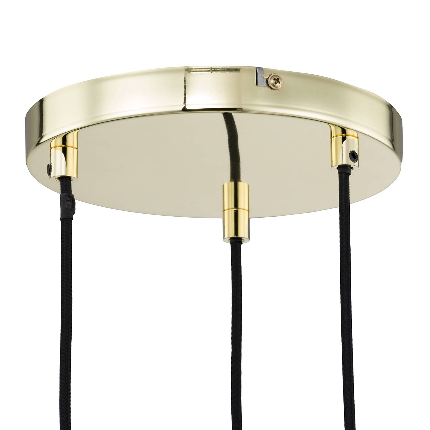 3-Flammig Pendelleuchte Kolind Metall Gold