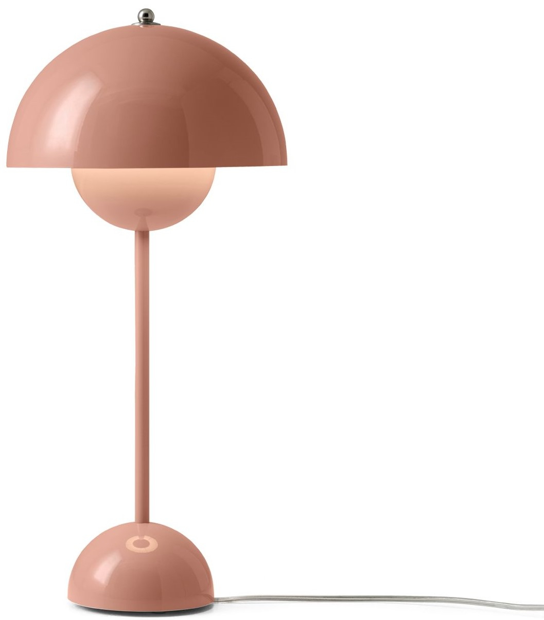 FlowerPot VP3 Tischleuchte Metall Rosa