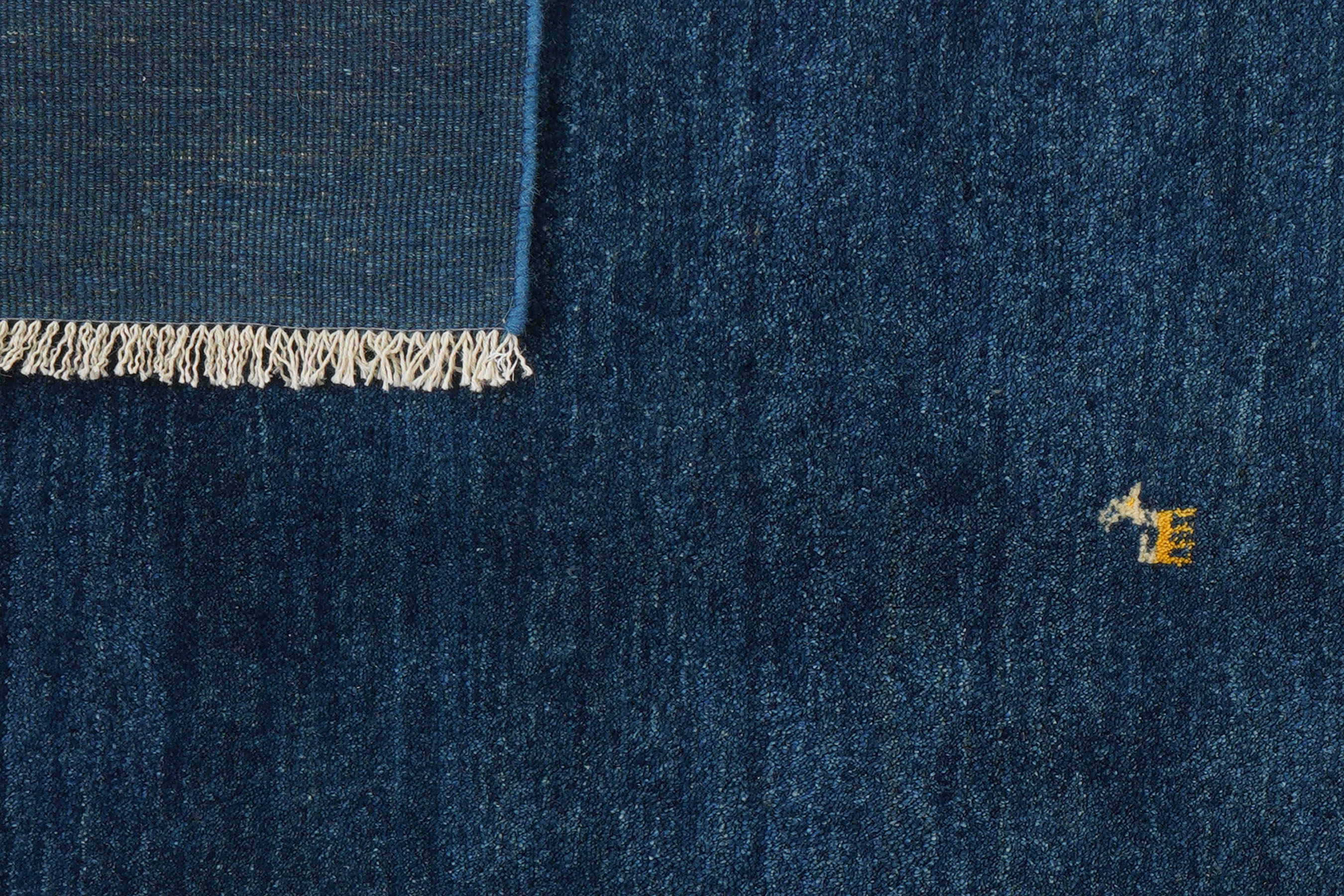 Gabbeh Rug Wool Blue
