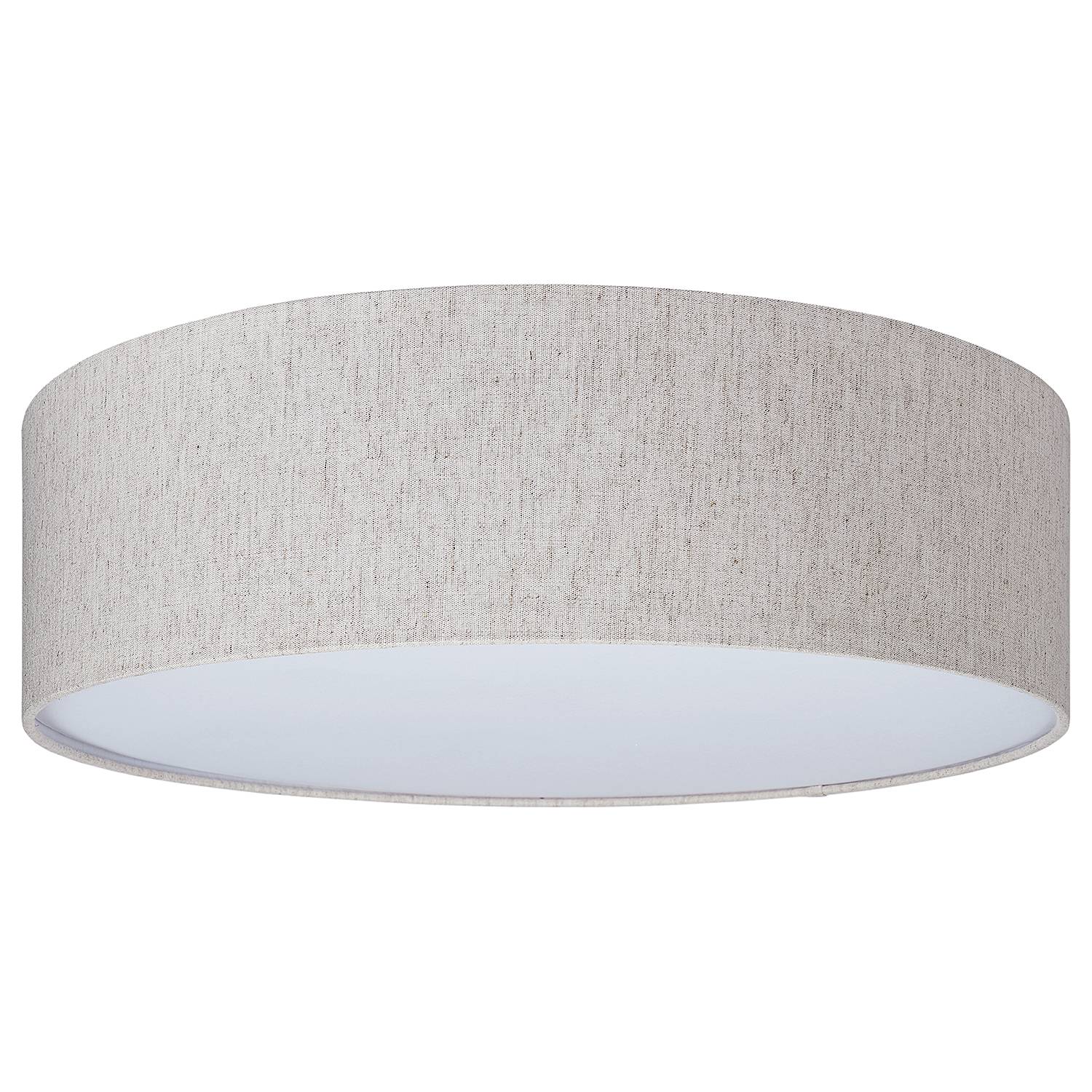 Deckenleuchte Conny Leinen / Aluminium 1-flammig