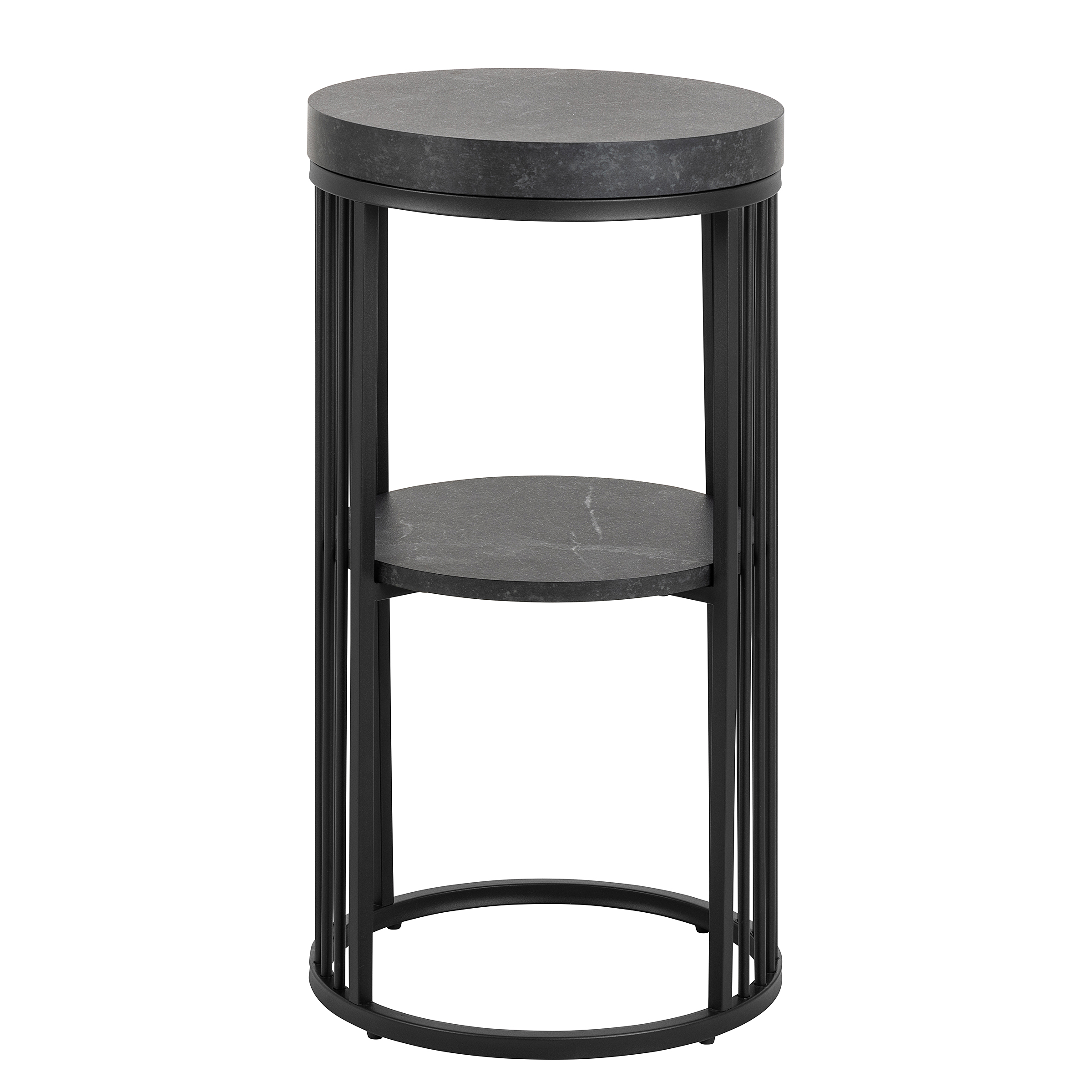 Mephisto Beistelltisch Marmor Schwarz Ø35cm