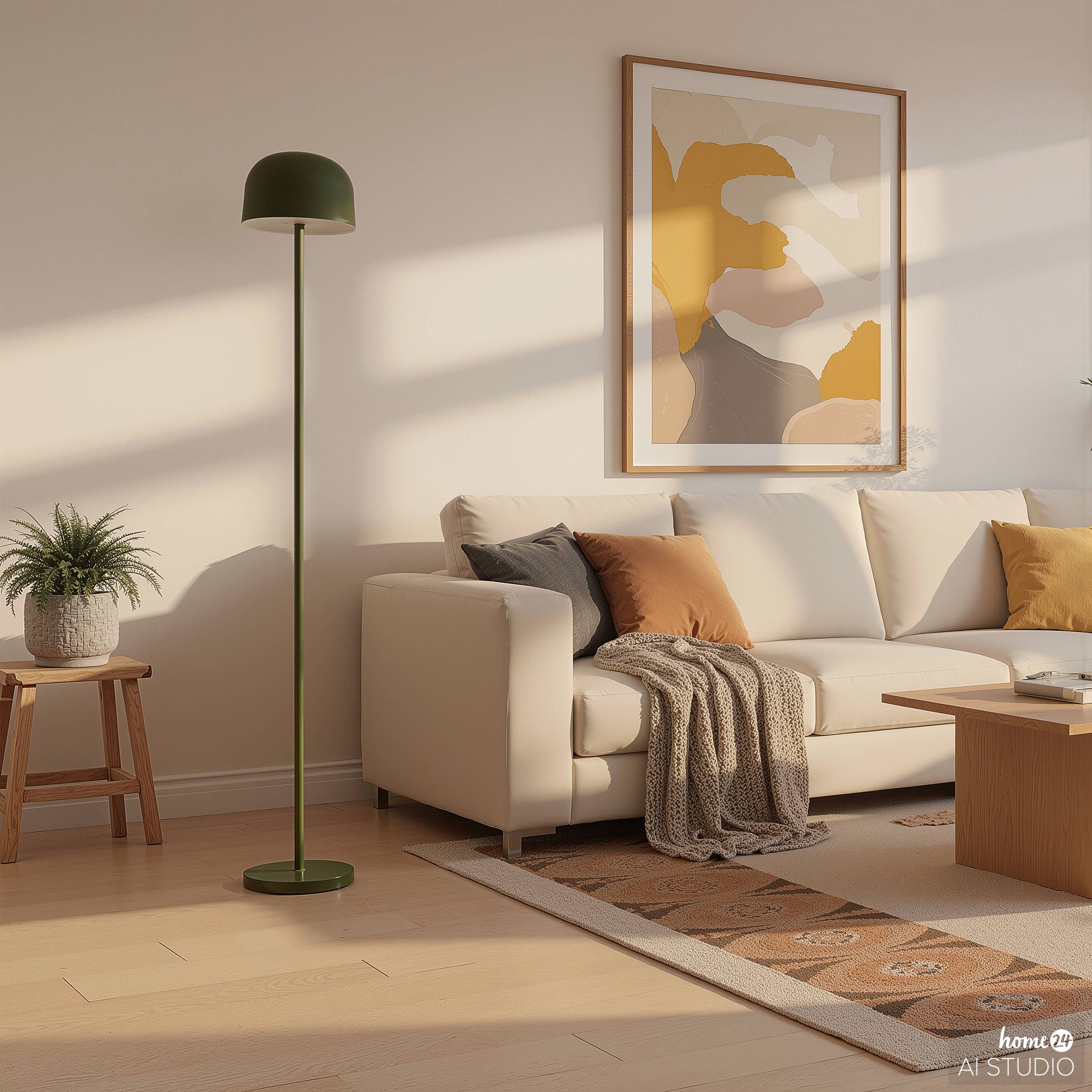 Brev Akku-Stehleuchte Dimmbar Grün