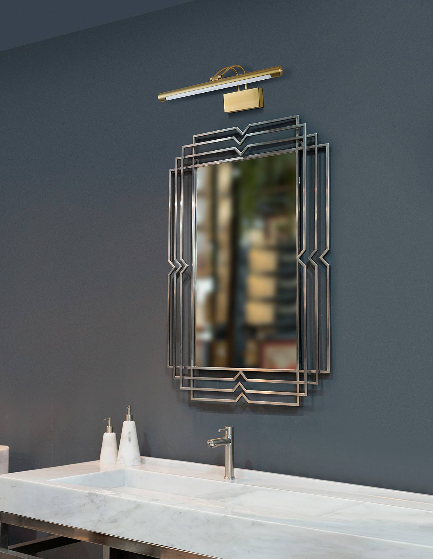 Tiffany Wandleuchte Aluminium 1-flammig