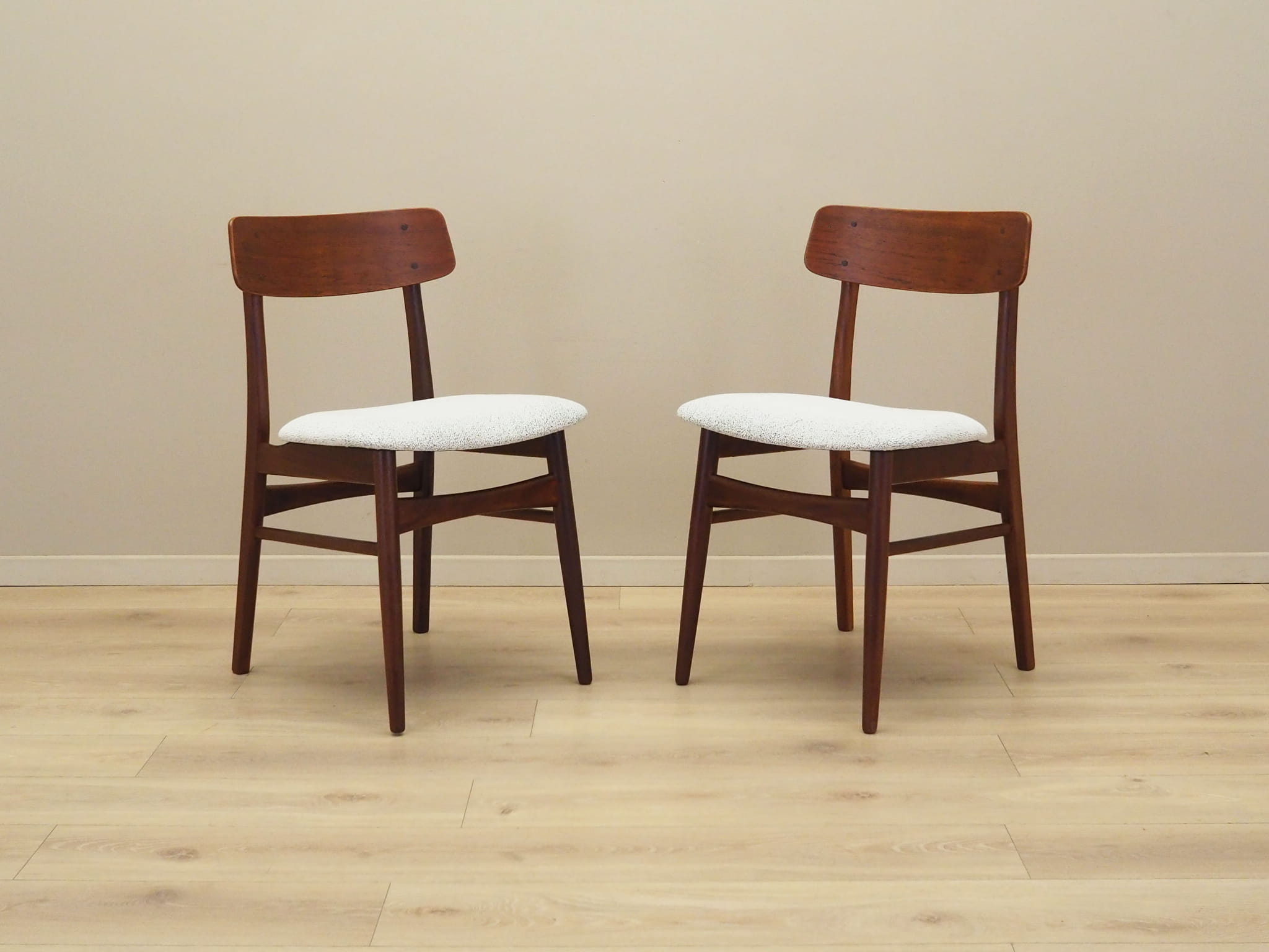 2x Esszimmerstuhl Teakholz 1970er Jahre
