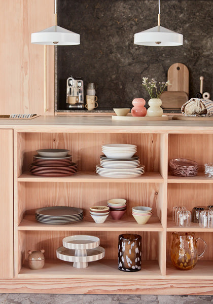 Jali Hurricane Vase Glas Braun