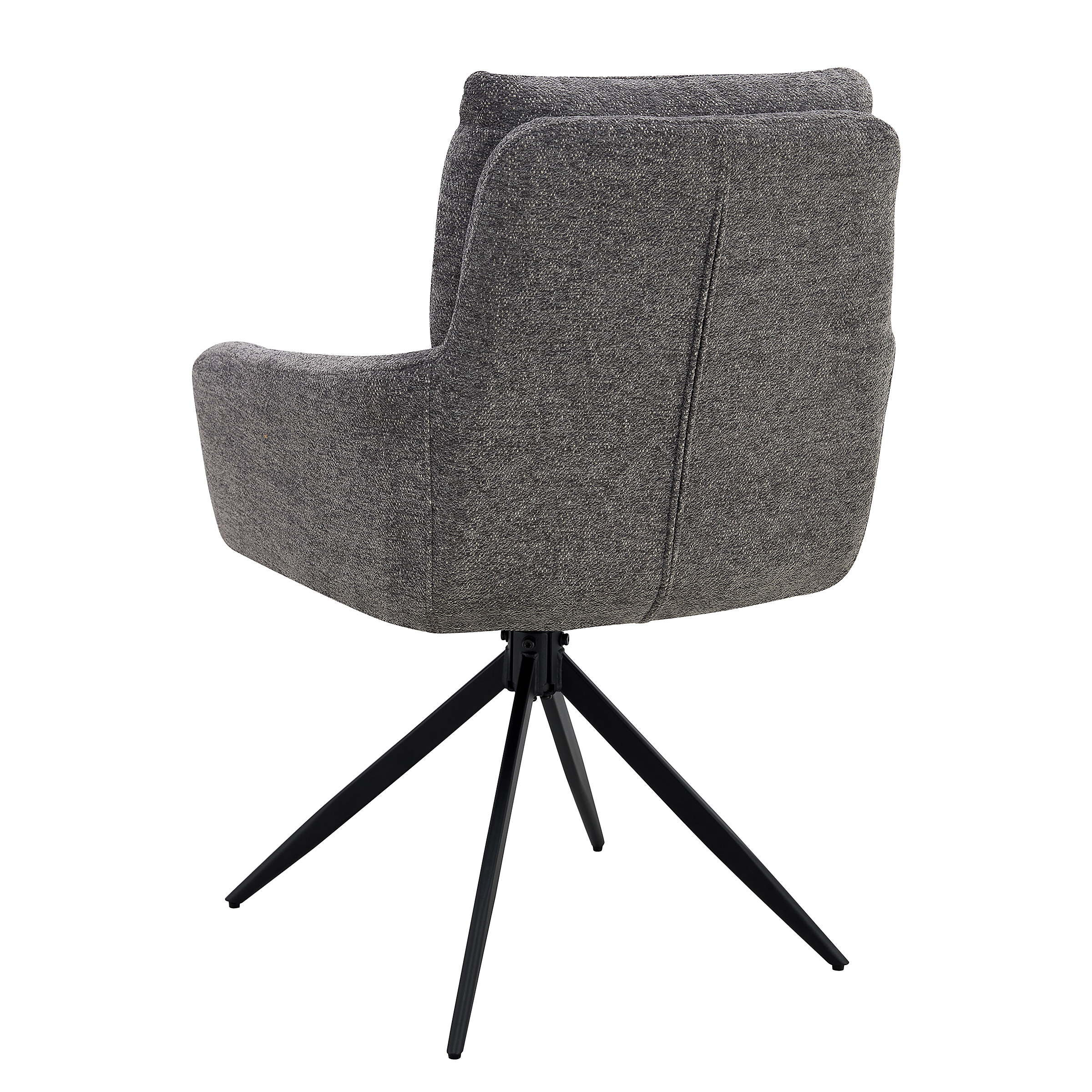 LOBBS Drehbarer Armlehnenstuhl 2er-Set Grau