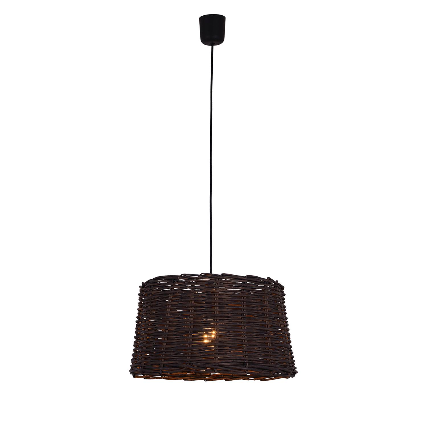 Basket Pendant Lamp Braided Acrylic Glass 1-bulb