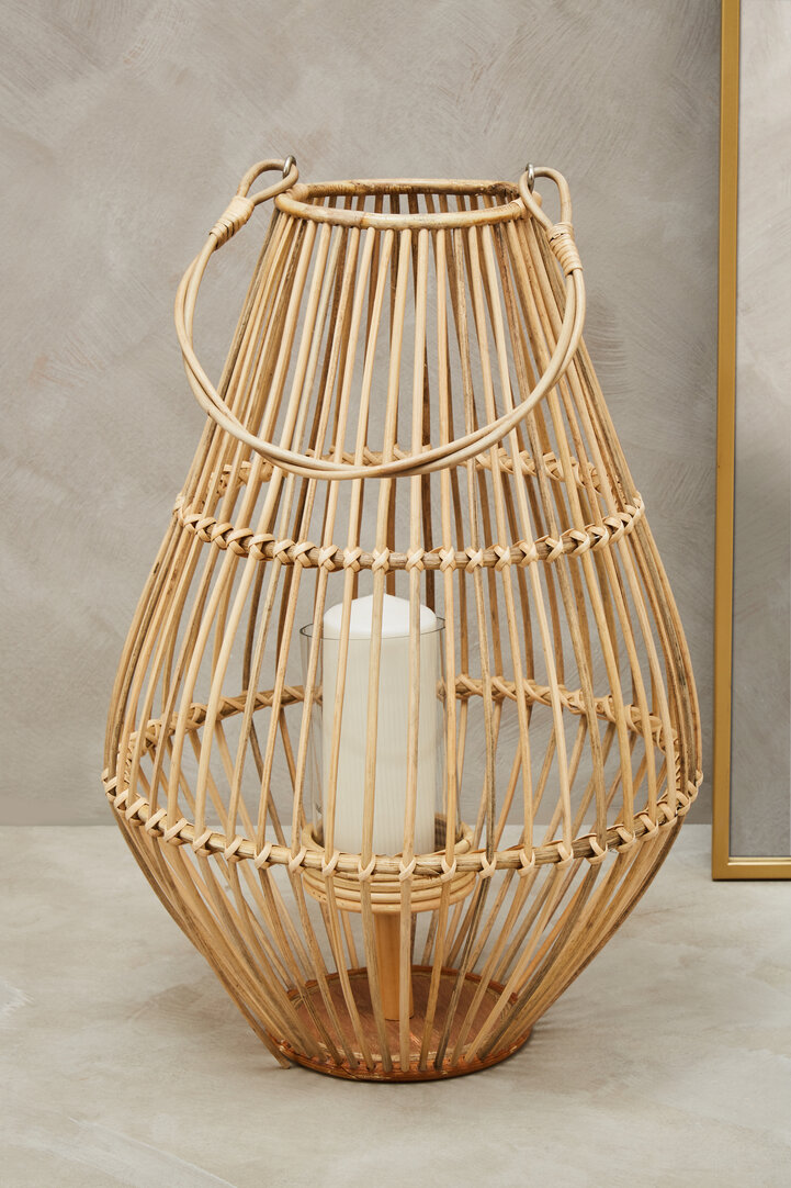Mataram Laterne Rattan Natur