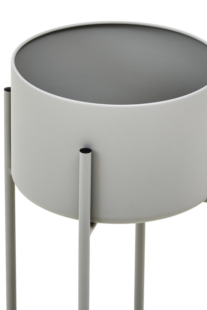 Trosa Großer Standblumenkübel Grau