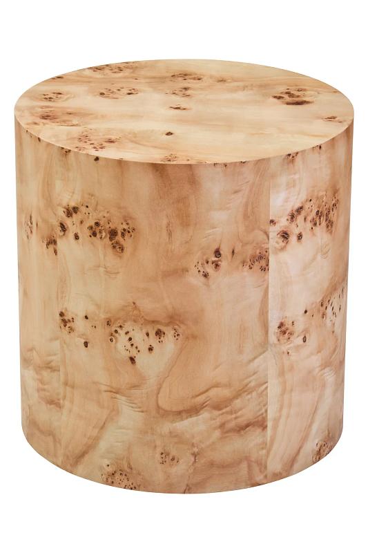 Mota Burl Wood Runder Beistelltisch
