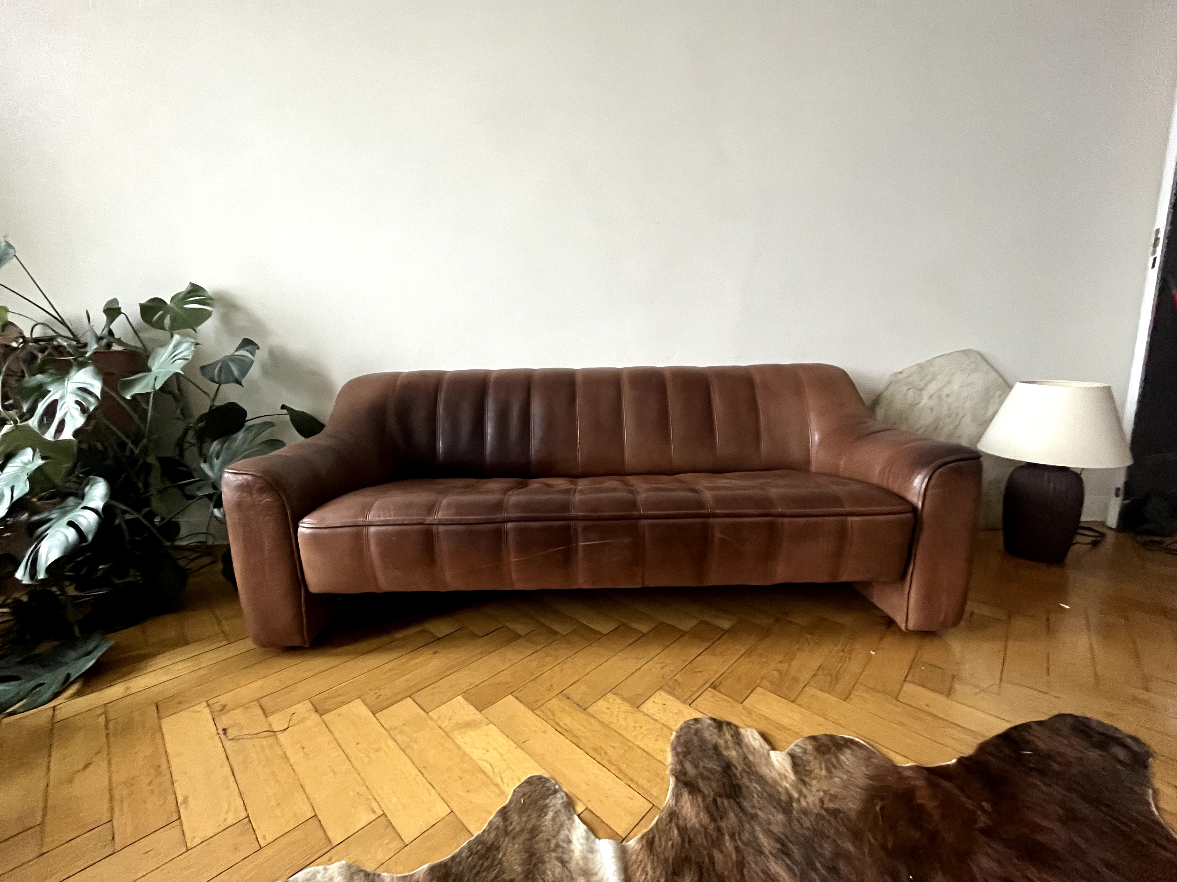 DS-44 Sofa 3-Sitzer & Hocker Leder Braun