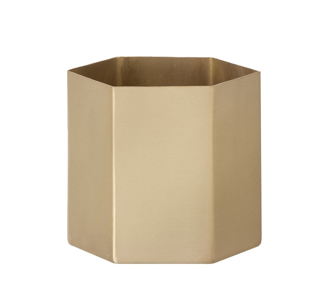 Hexagon Pot Gold