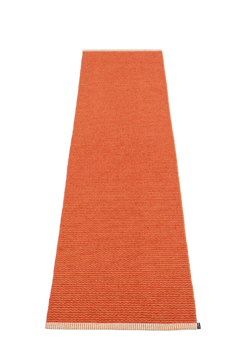 Mono Teppich- Pale Orange/ Coral Red Orange