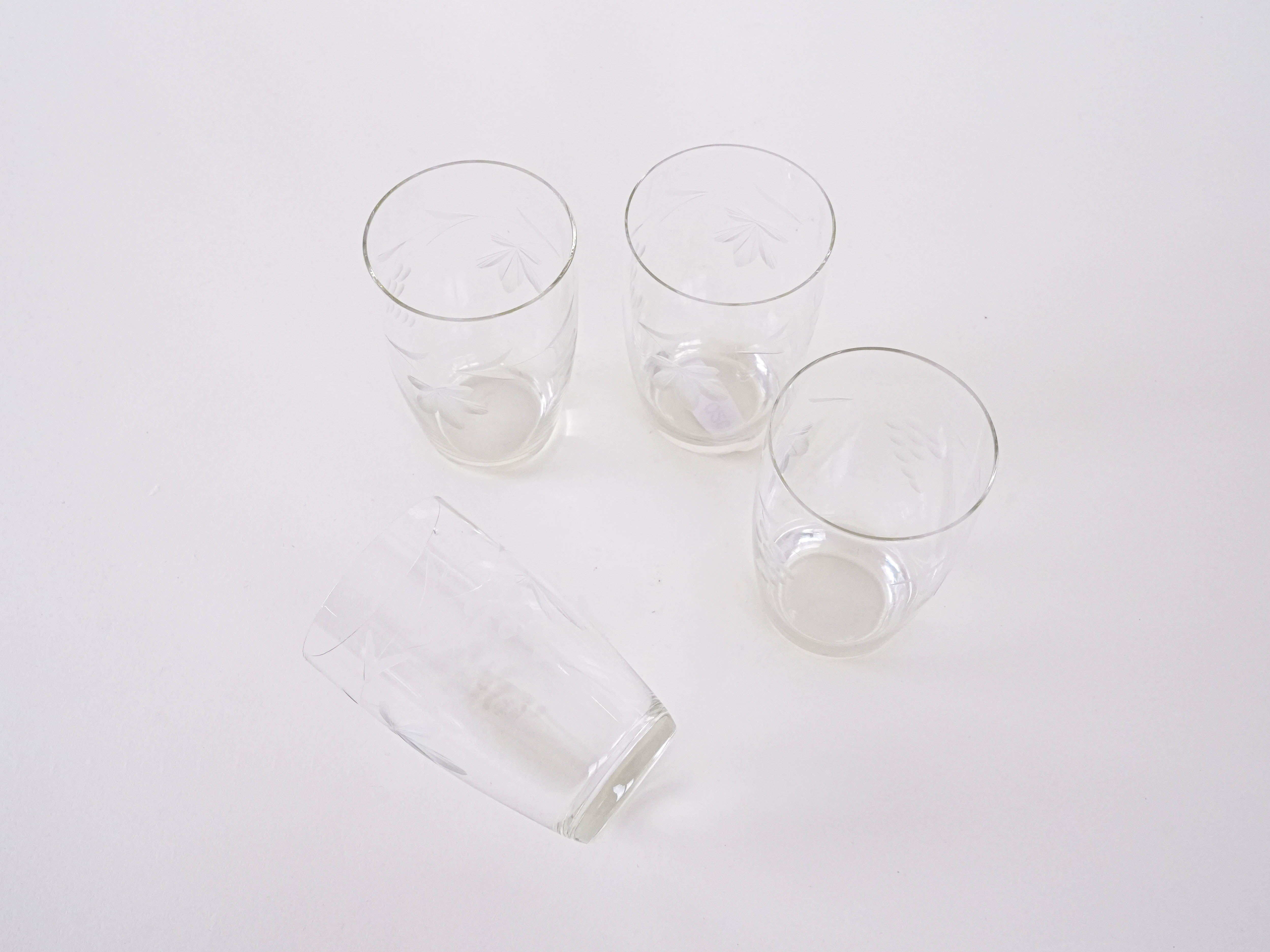 4x Gläser Transparent