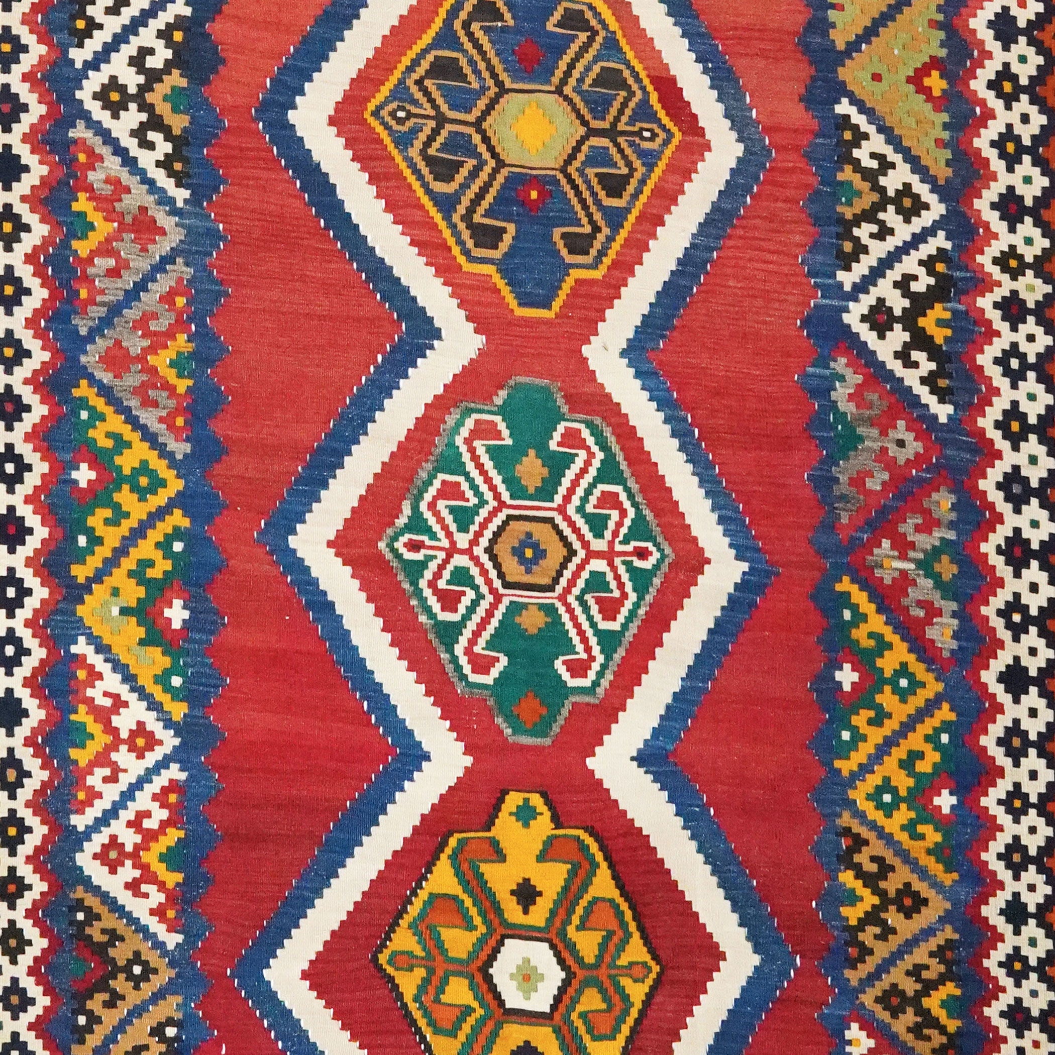 Kilim Gashgai Teppich Mehrfarbig