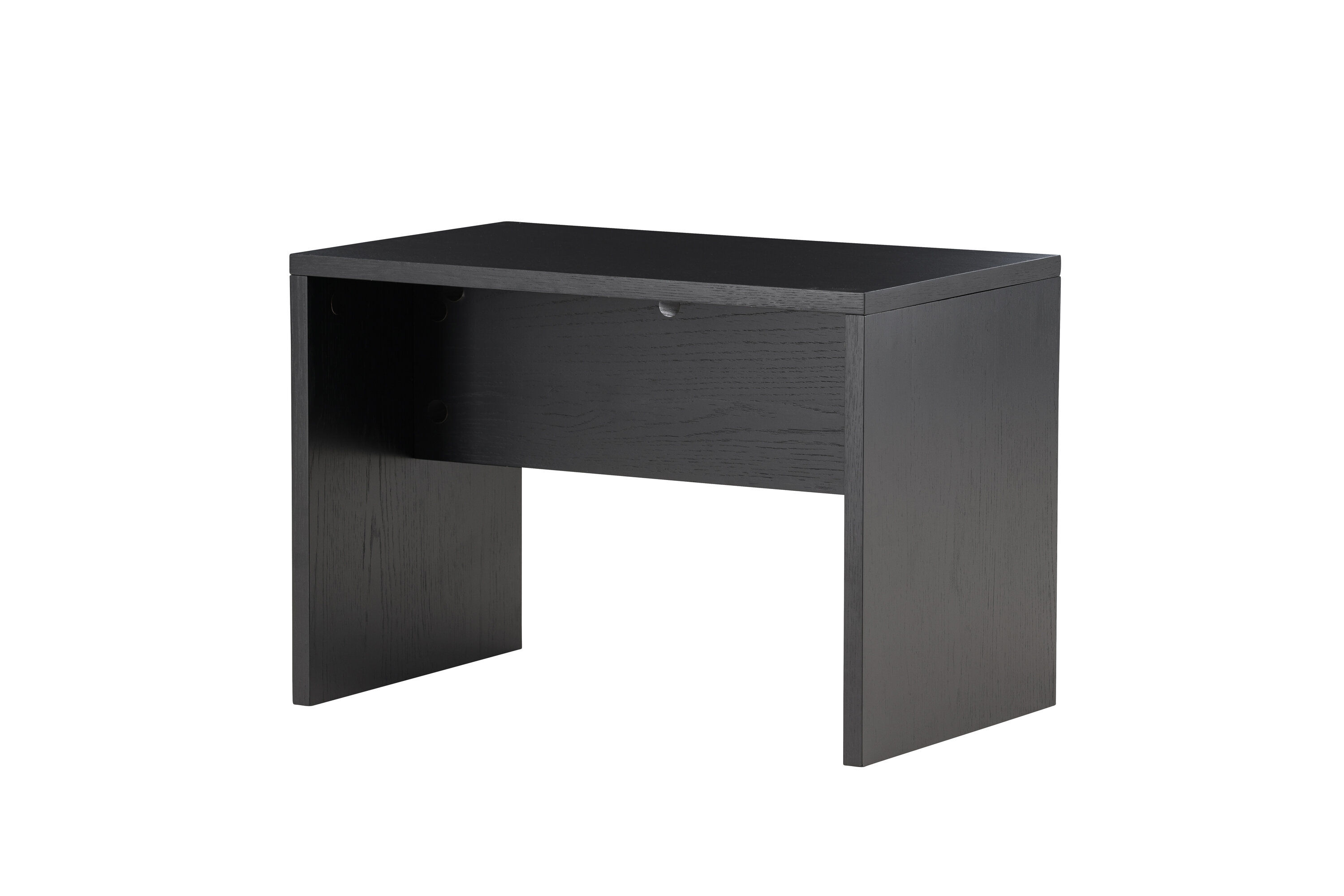 Juni Beistelltisch Furnier Schwarz