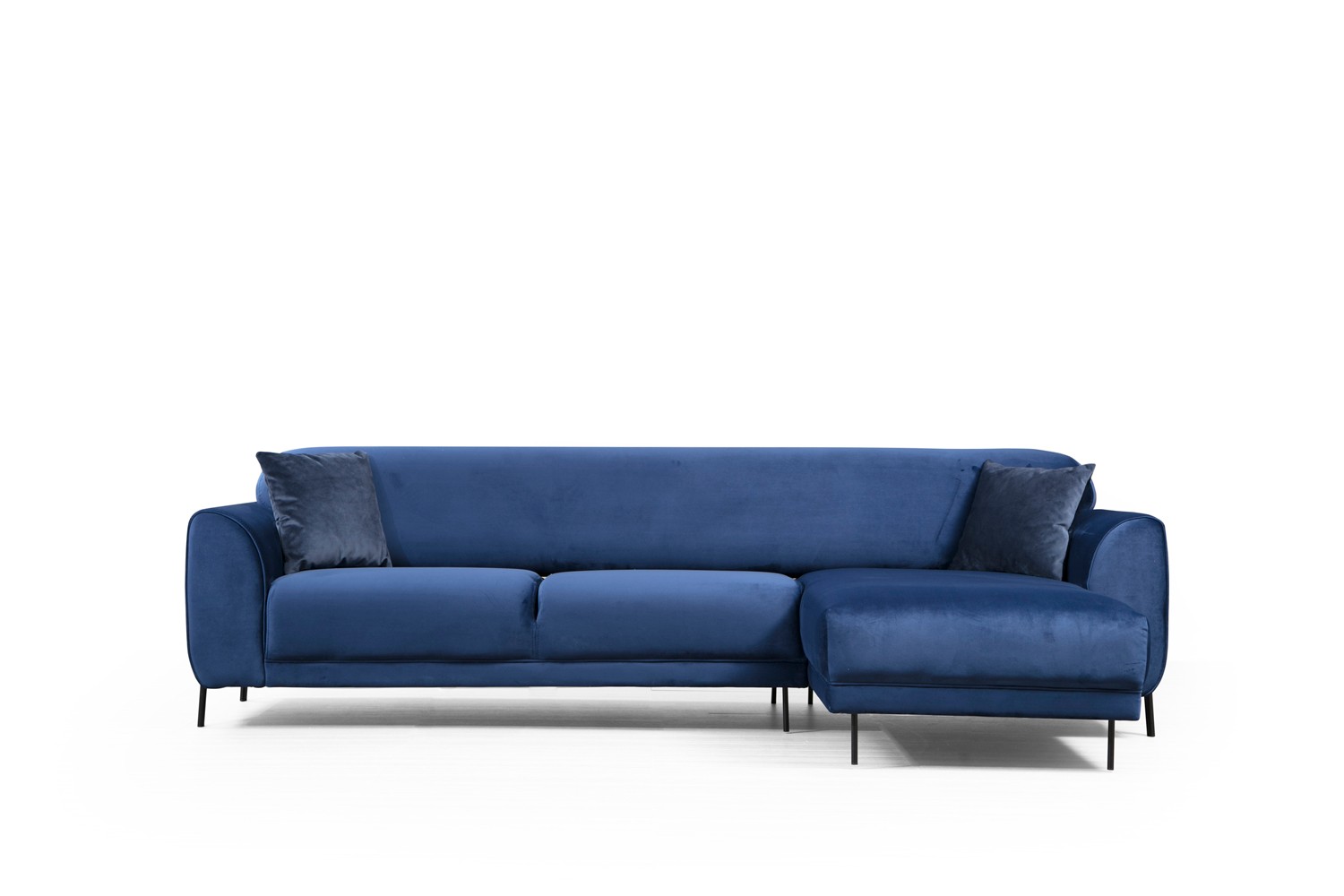 Image Corner Sofa Right Navy Blue