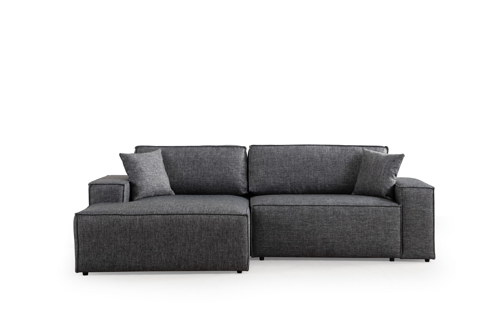 Pirlo Corner Sofa Left Dark Grey
