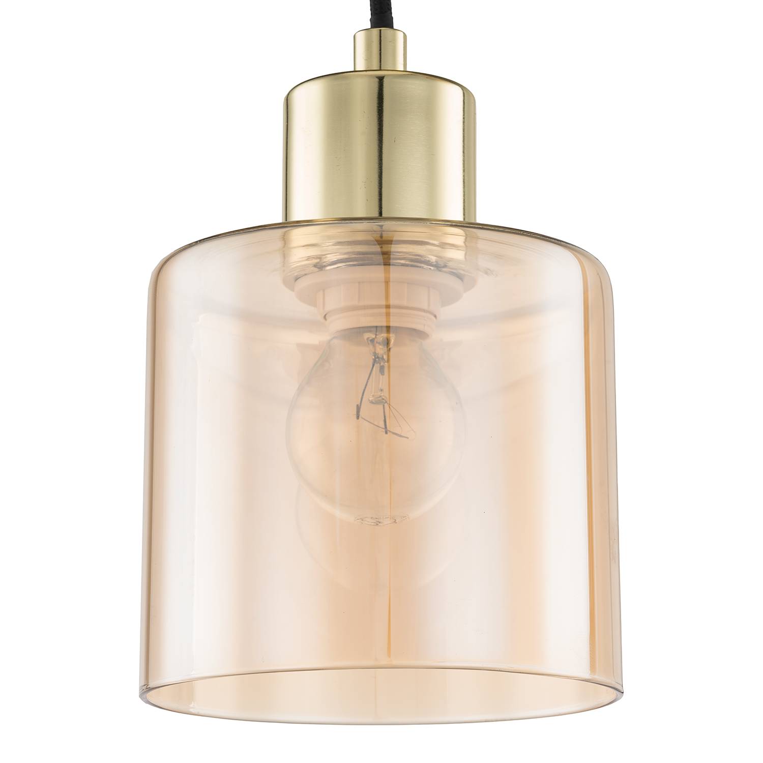 3-Flammig Pendelleuchte Kolind Metall Gold
