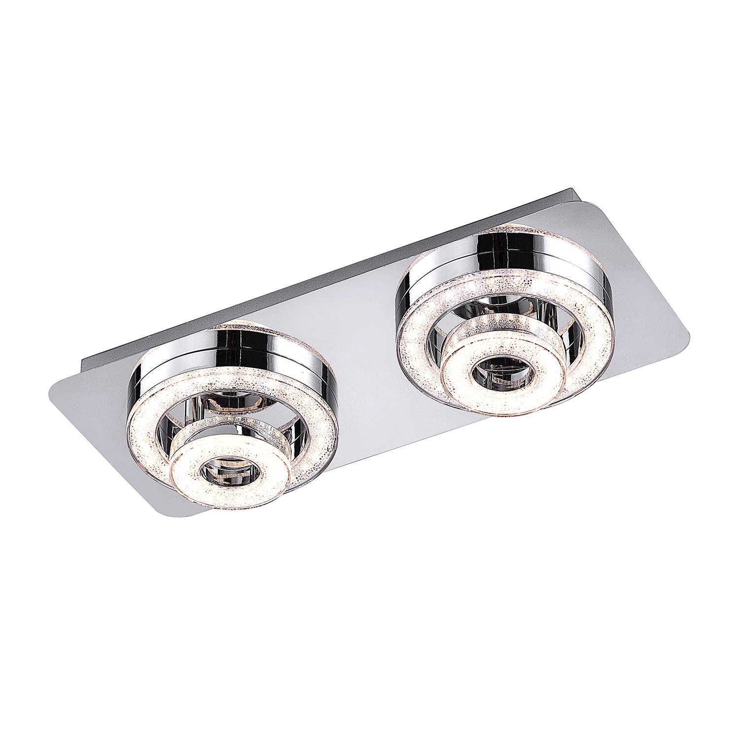 Tim LED-Deckenleuchte Acrylglas Stahl 4-flammig