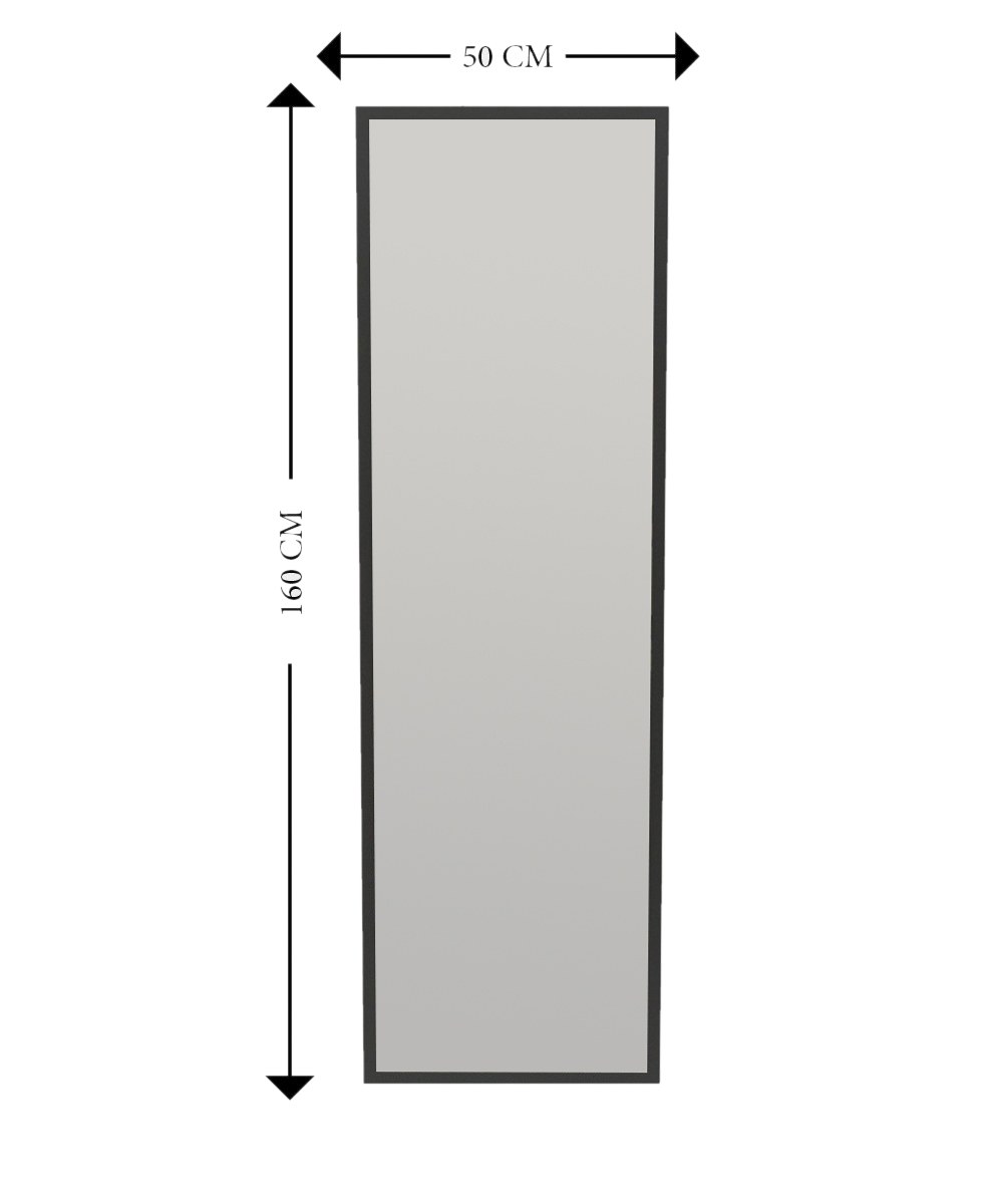 Tessa Specchio da terra Nero 50cmx 160cm