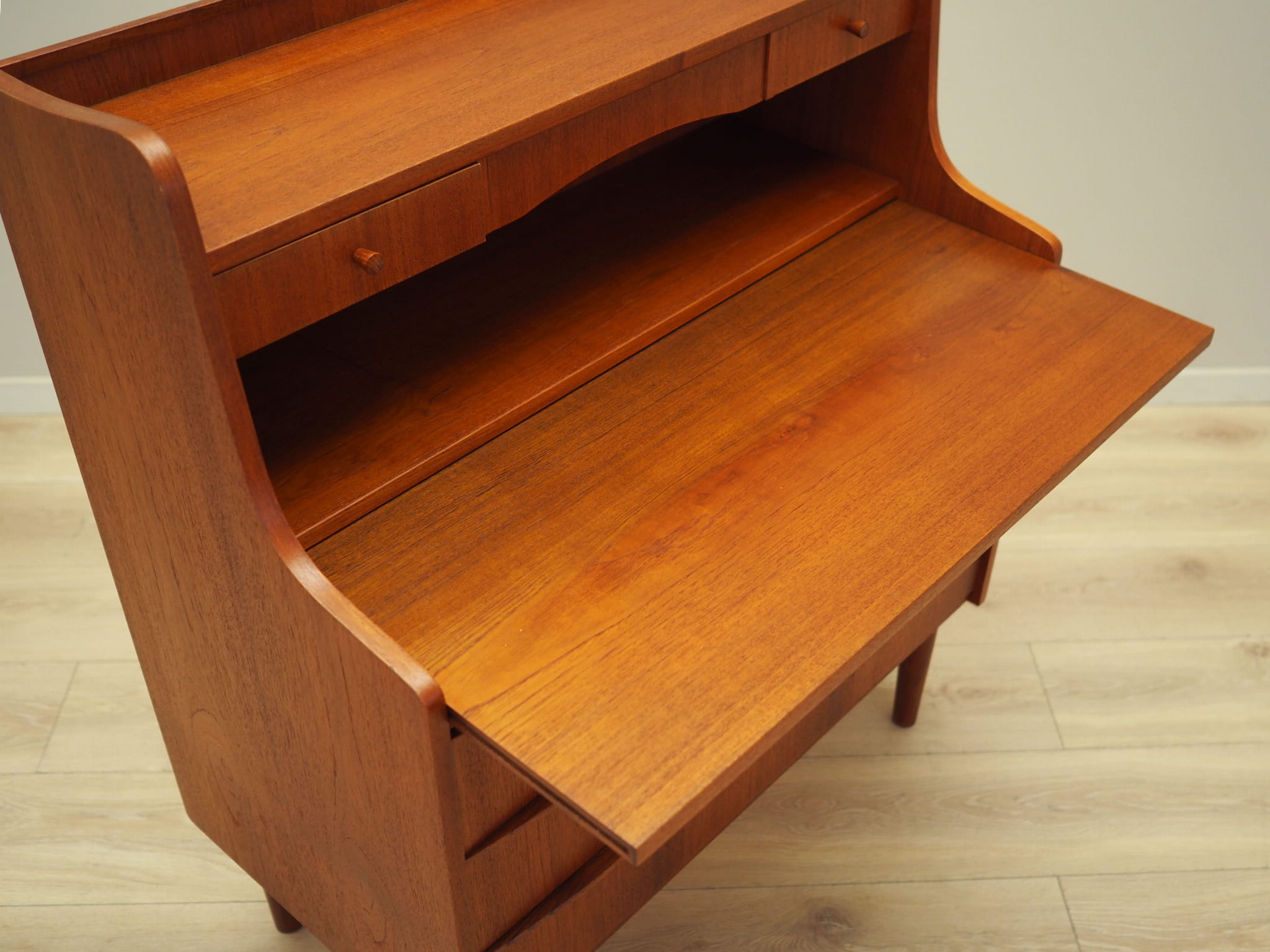 Vintage Secretary Teak Brown 1970s