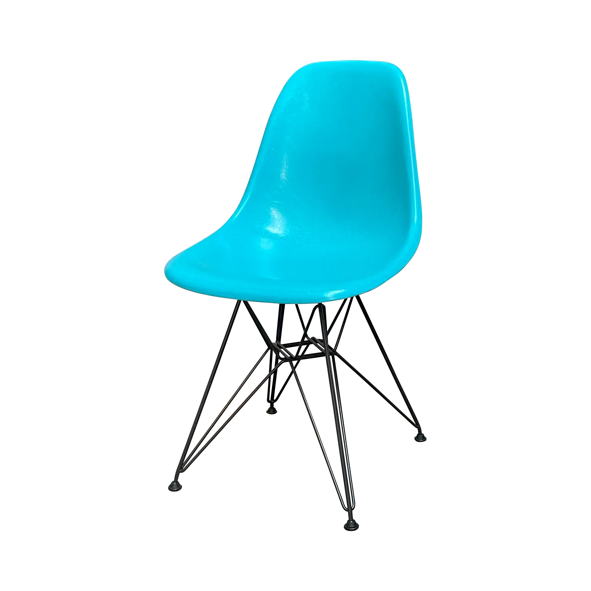 Eames Fiberglas Sidechair DSR Türkis