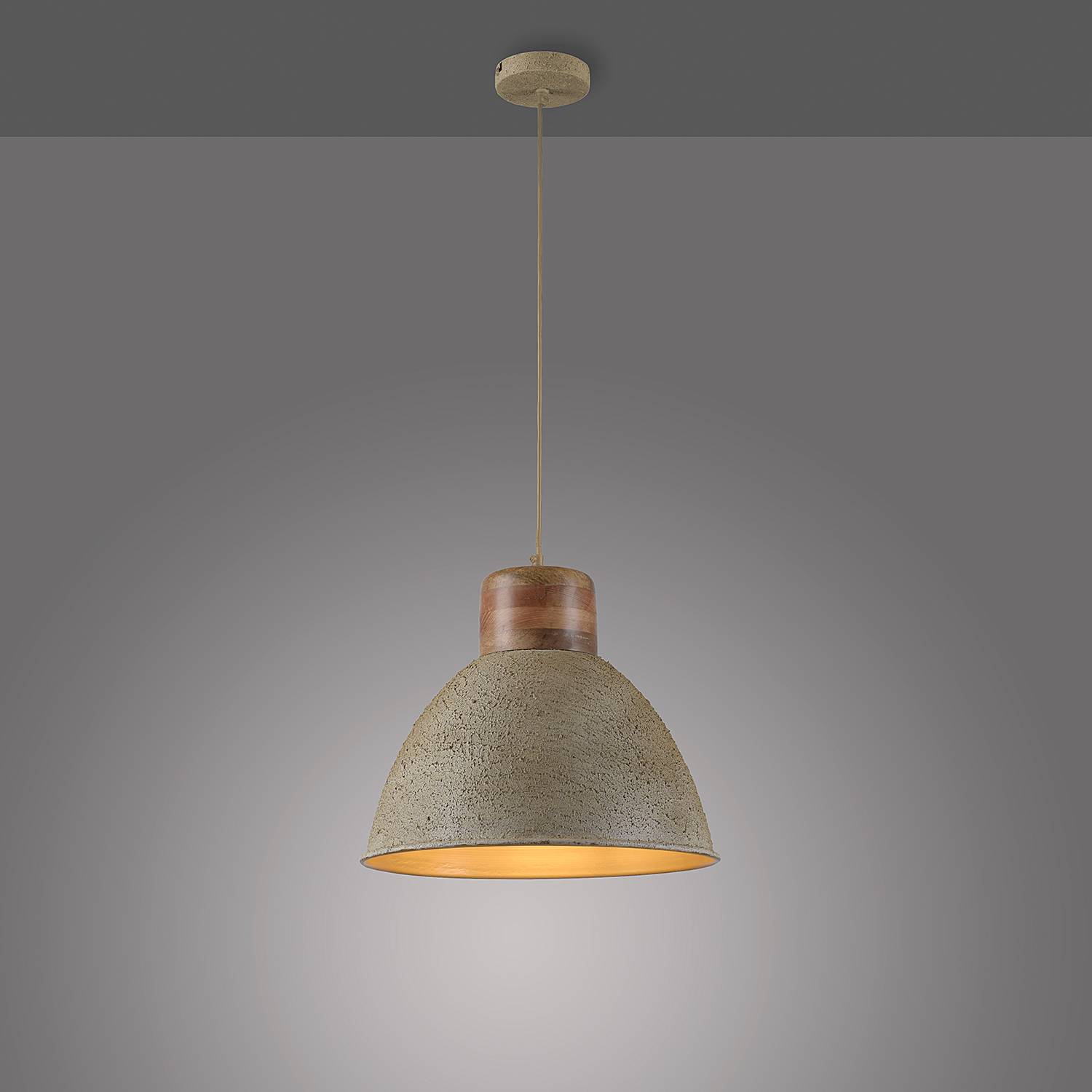 1-Flame Pendant Lamp Samia Iron
