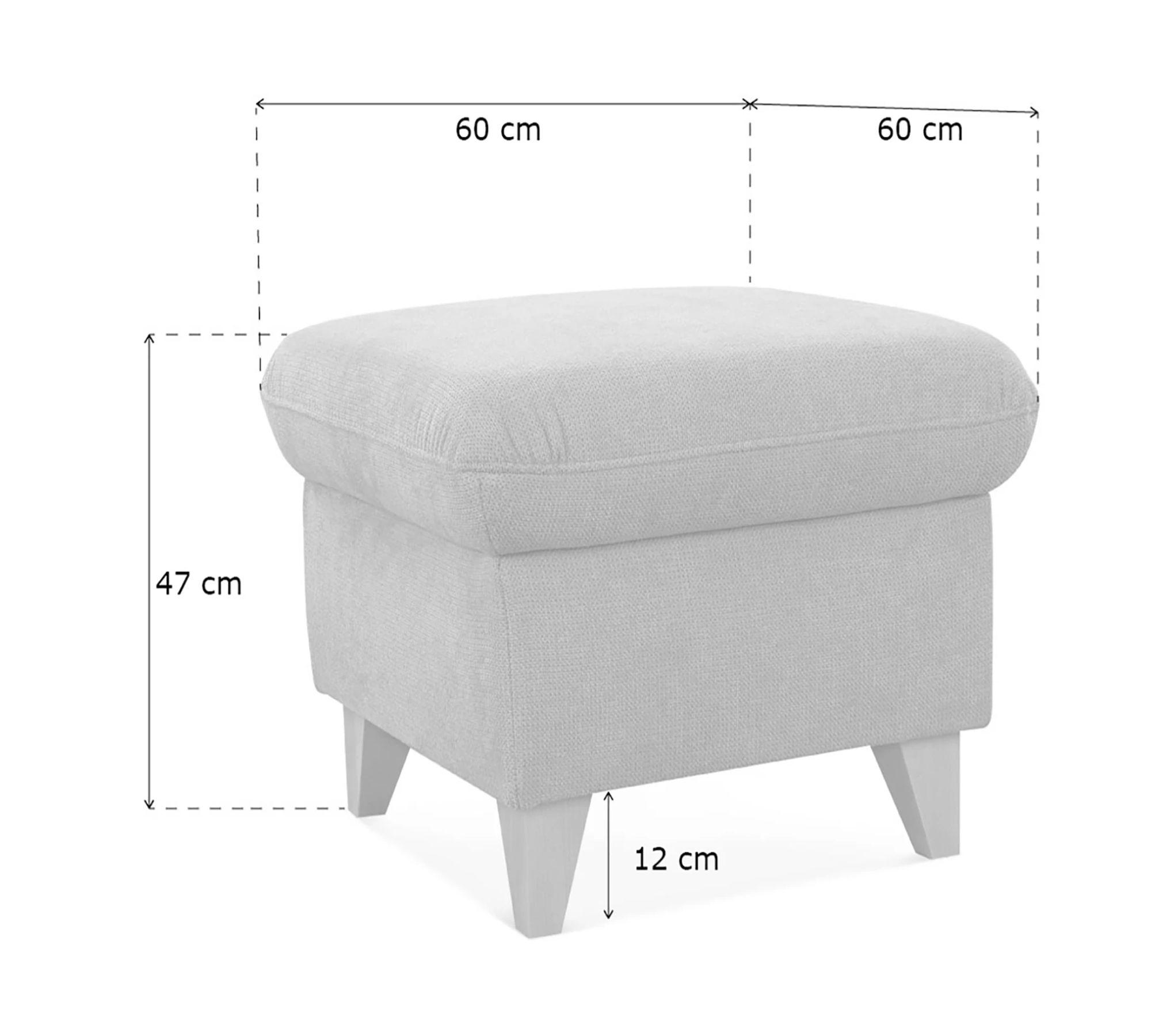 Polsterhocker Webstoff Beere
